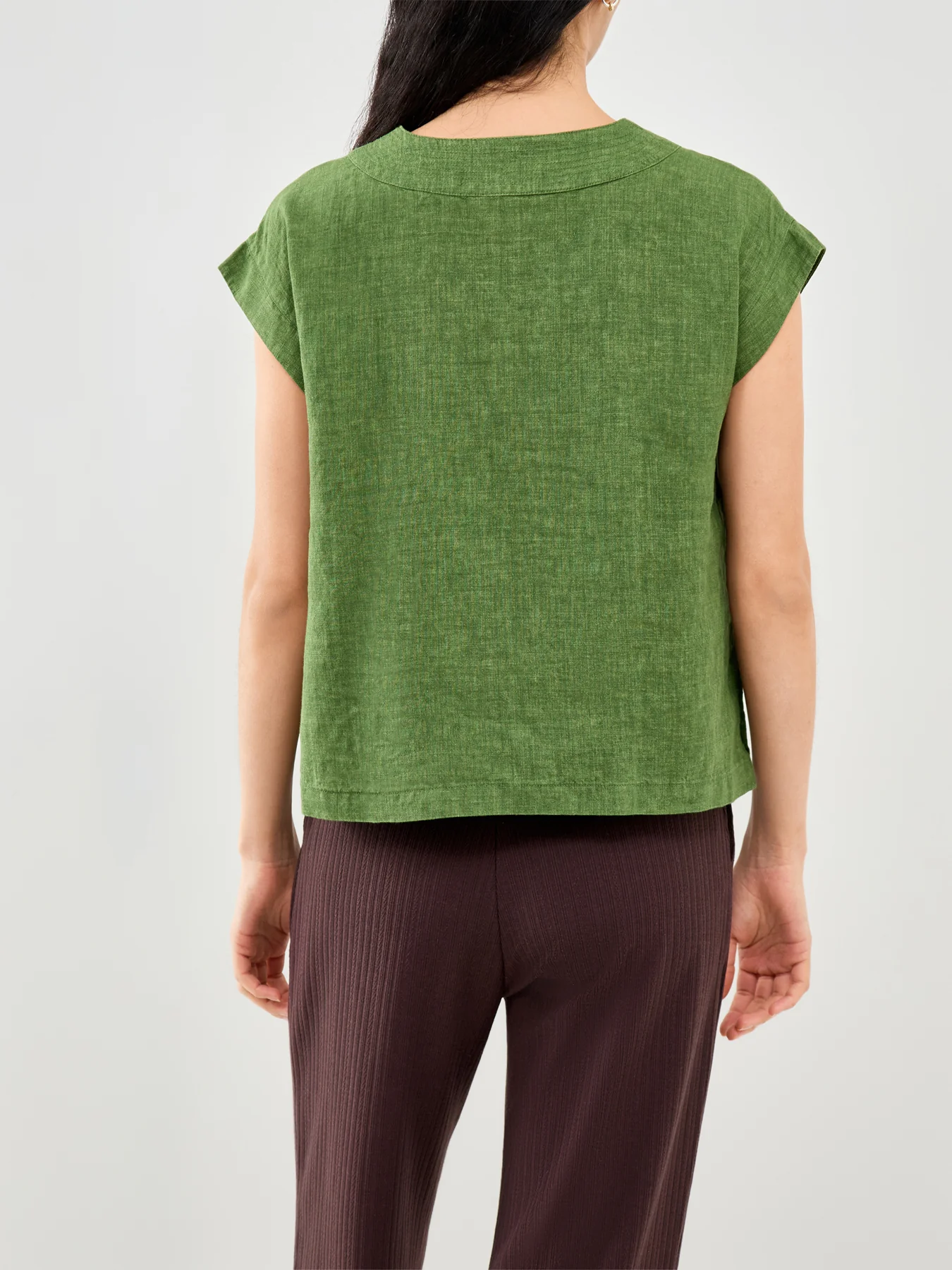 V-Neck Top Green - Image 5