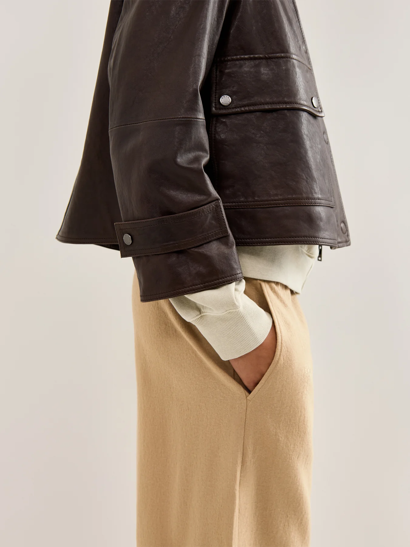 Wide Ankle Pants Biscuit - Image 3