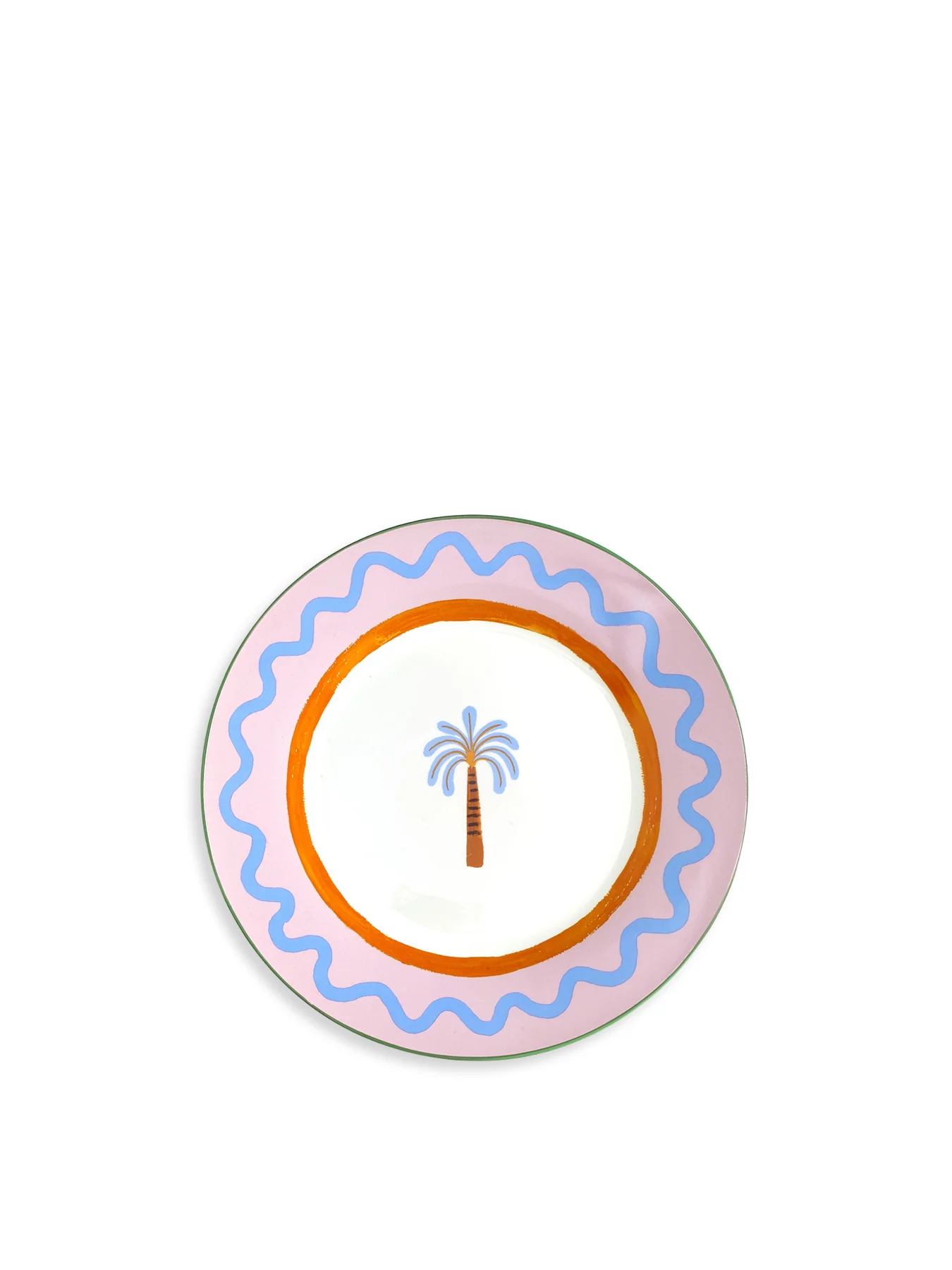 Palm Tree Dinner Plate Multi - Image 3
