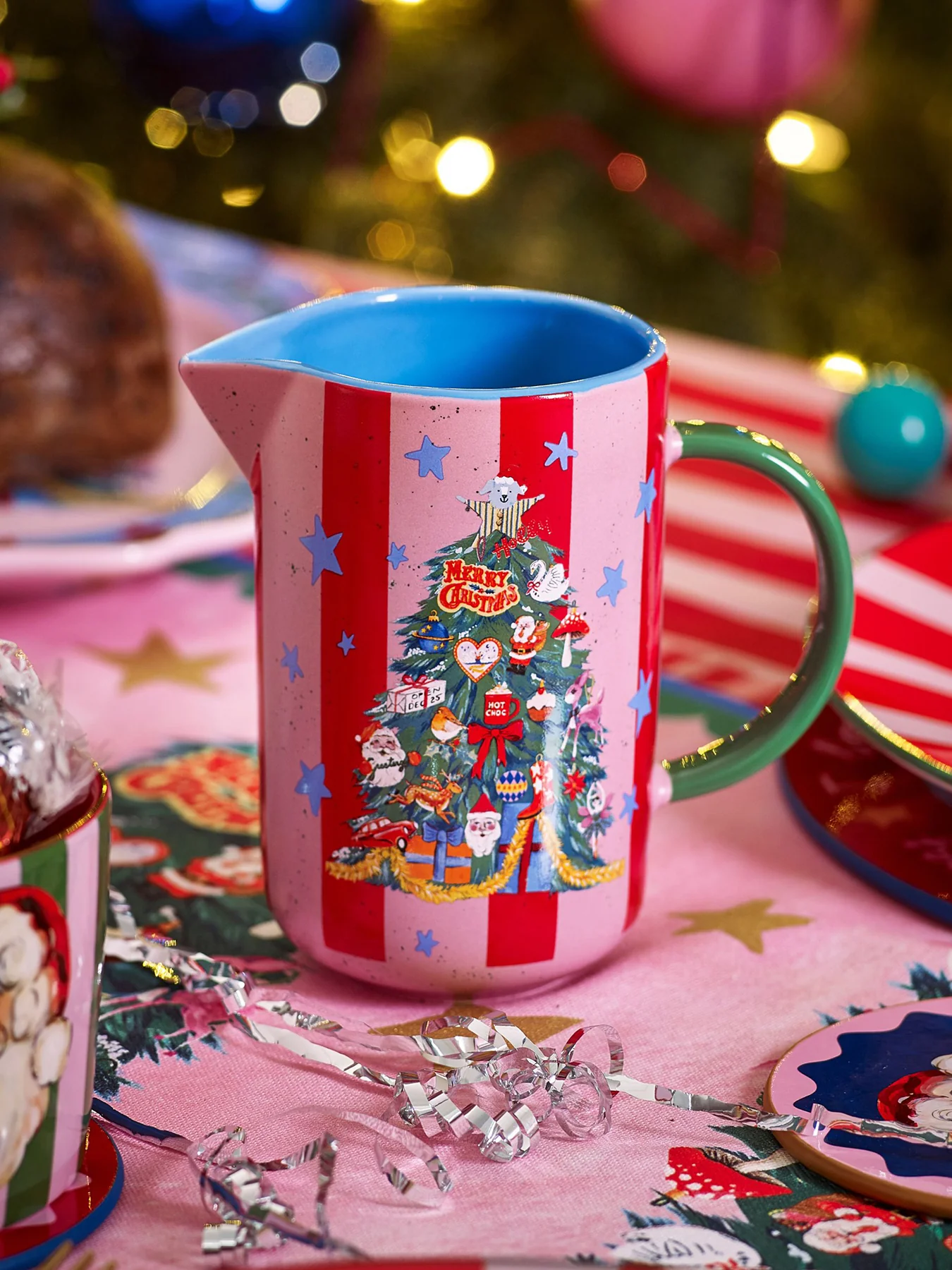 Fabulously Festive Jug Multi Colour - Image 2