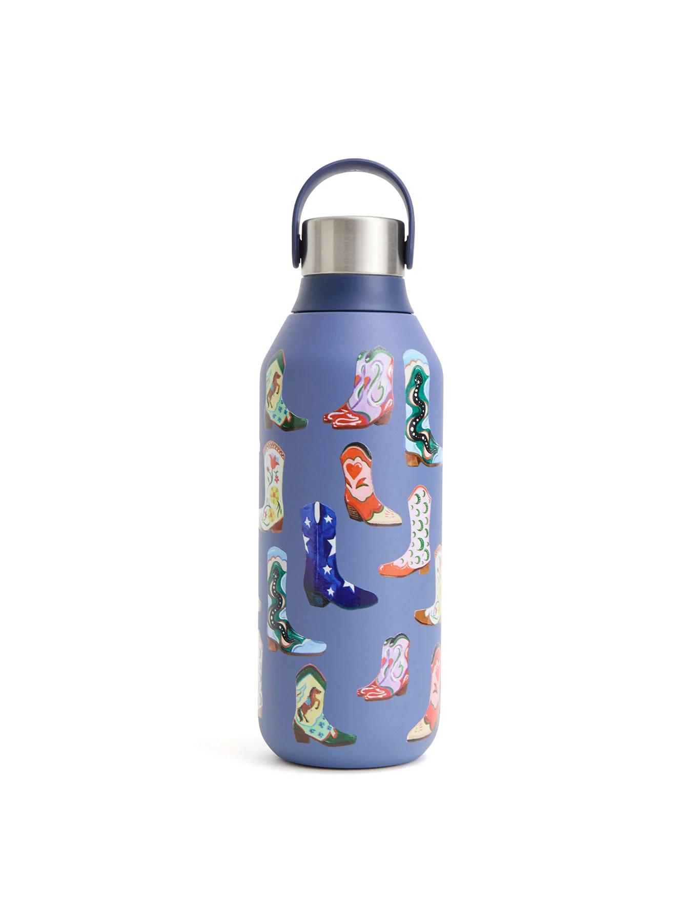 Insulated Reusable Bottle with Cowboy Boots Print - Image 3