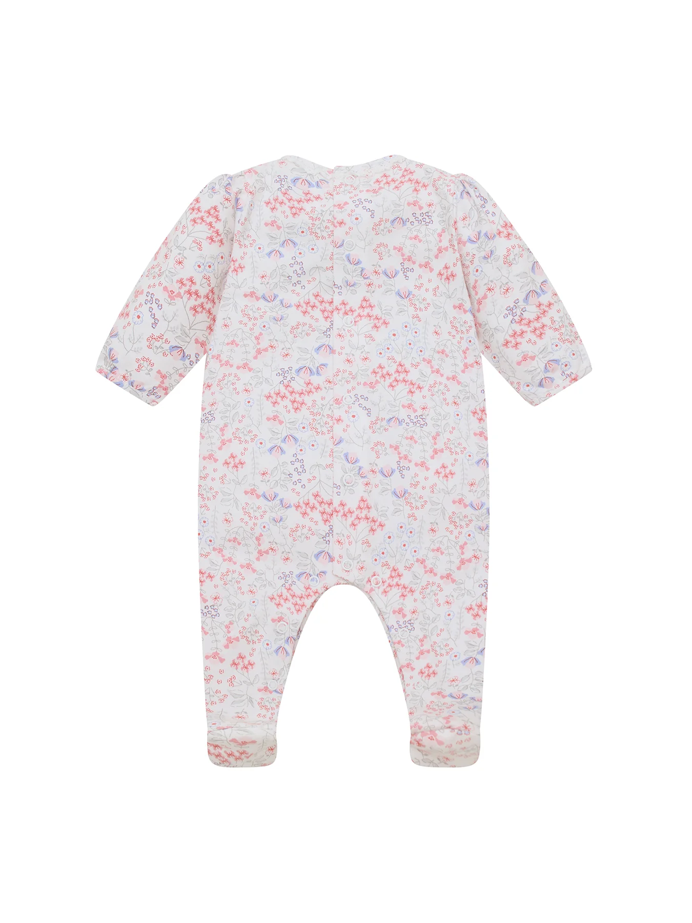 Baby Lacey Printed All-In-One Pink