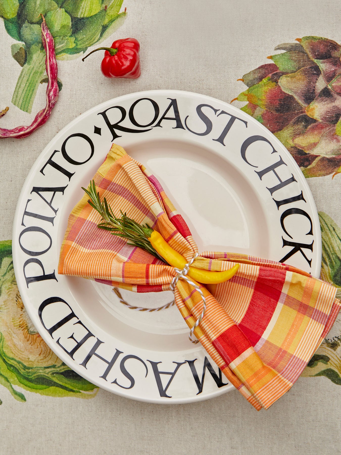 Black Toast Roast Chicken Large Dinner Plate 10.5 Inch - Image 2