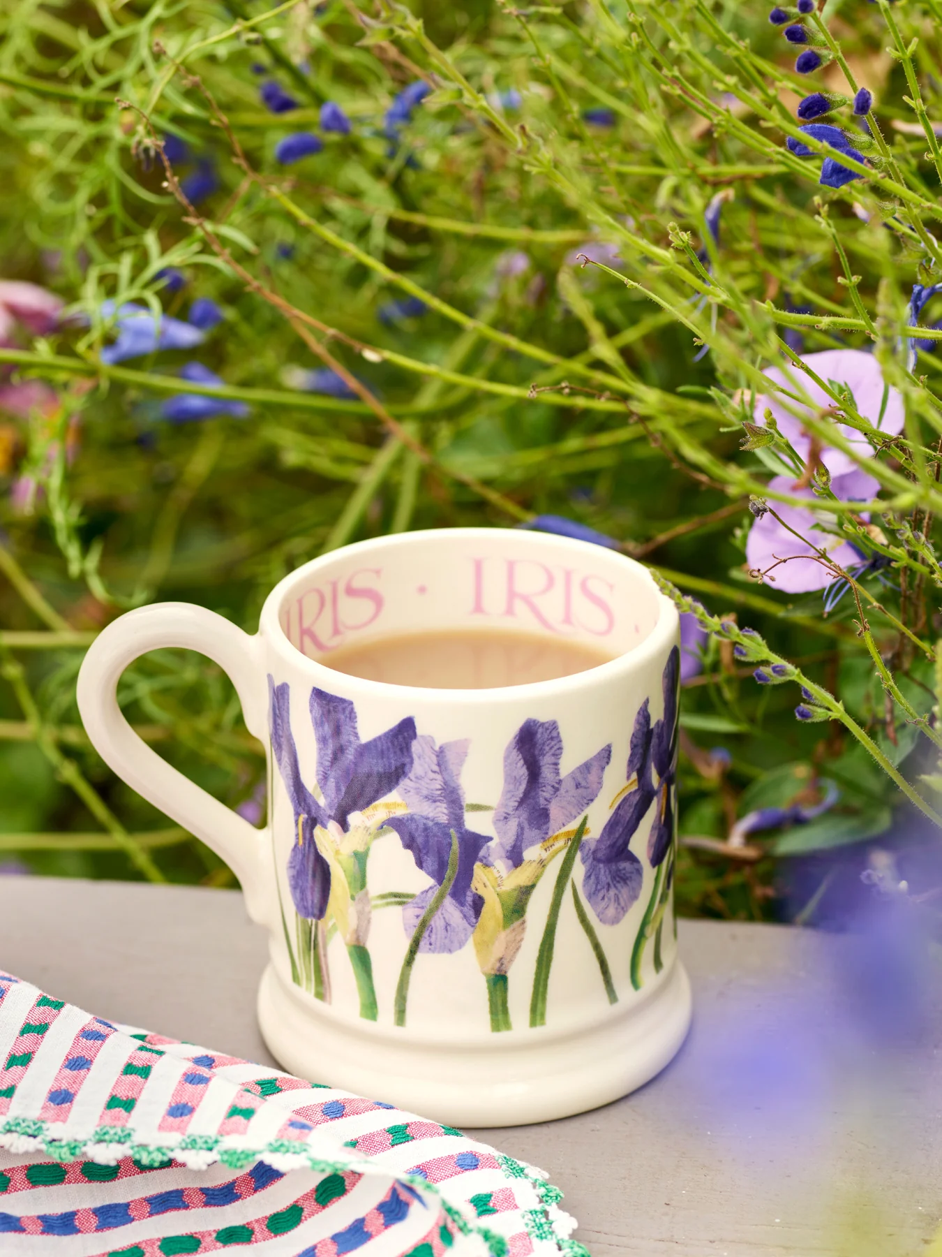 Blue Iris Half Pint Mug - Image 2
