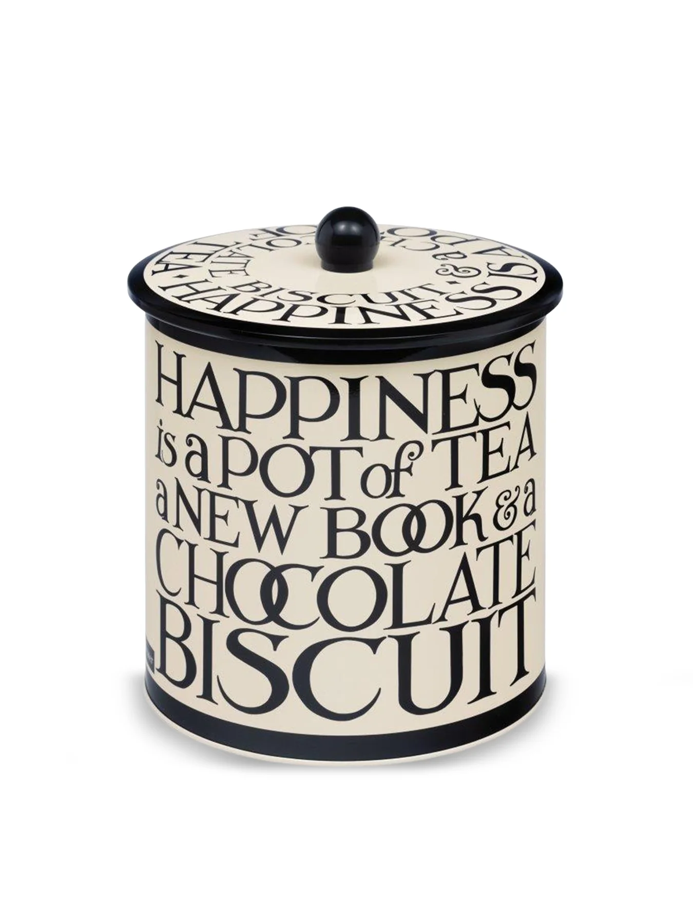 Black Toast Biscuit Barrel
