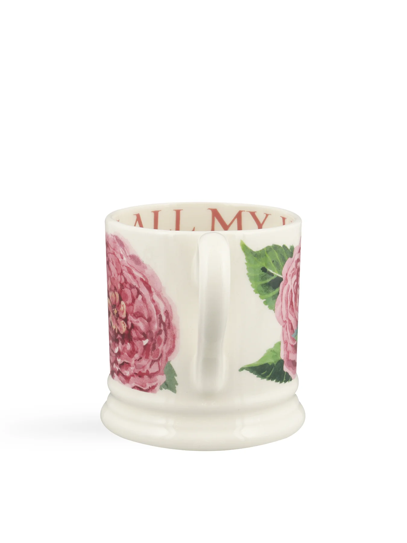 Emma’s Rose Stoneware Mug with Floral Detailing - Image 3
