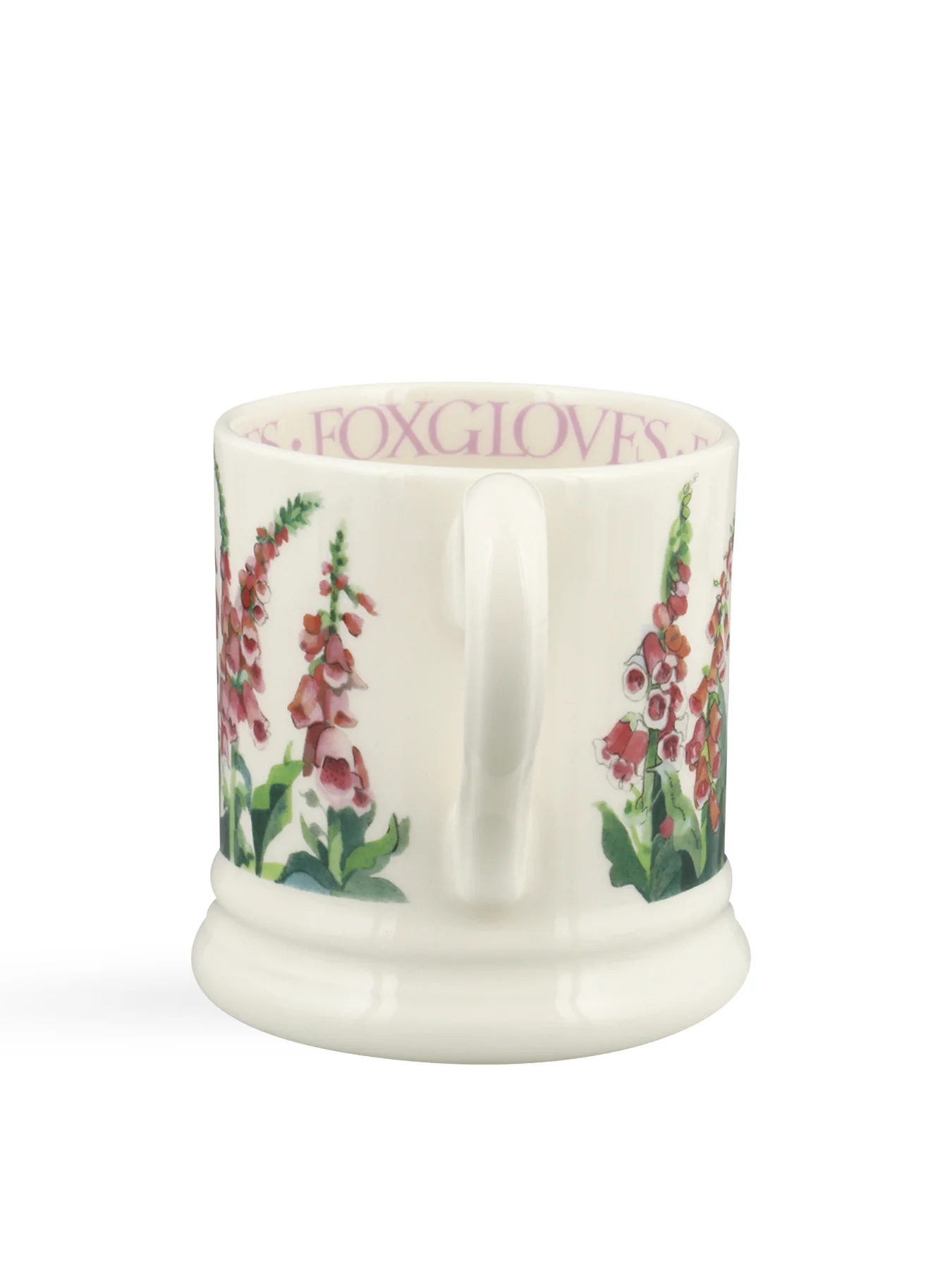 Foxgloves Stoneware Mug with Garden Illustration - Image 3