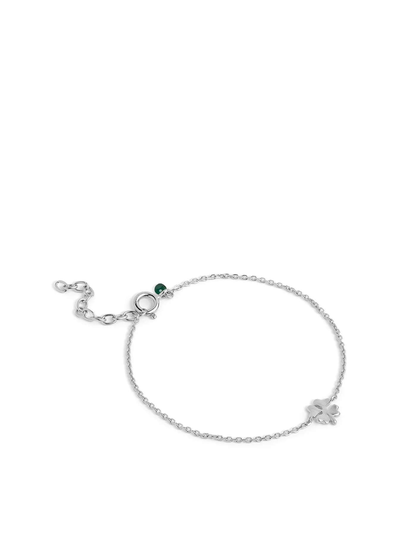 Four Leaf Clover Bracelet Silver