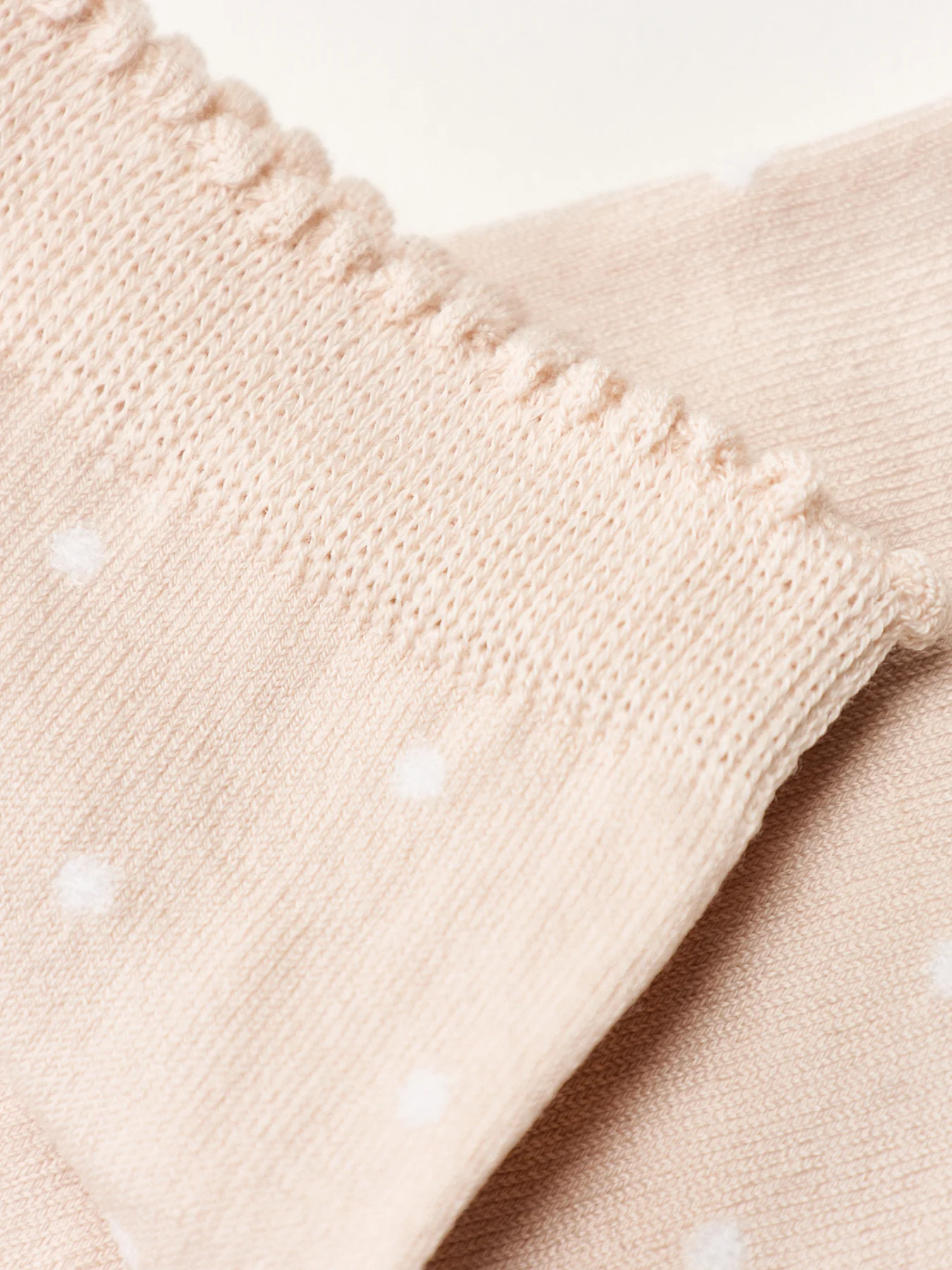 Spike Dot Socks Cream - Image 2