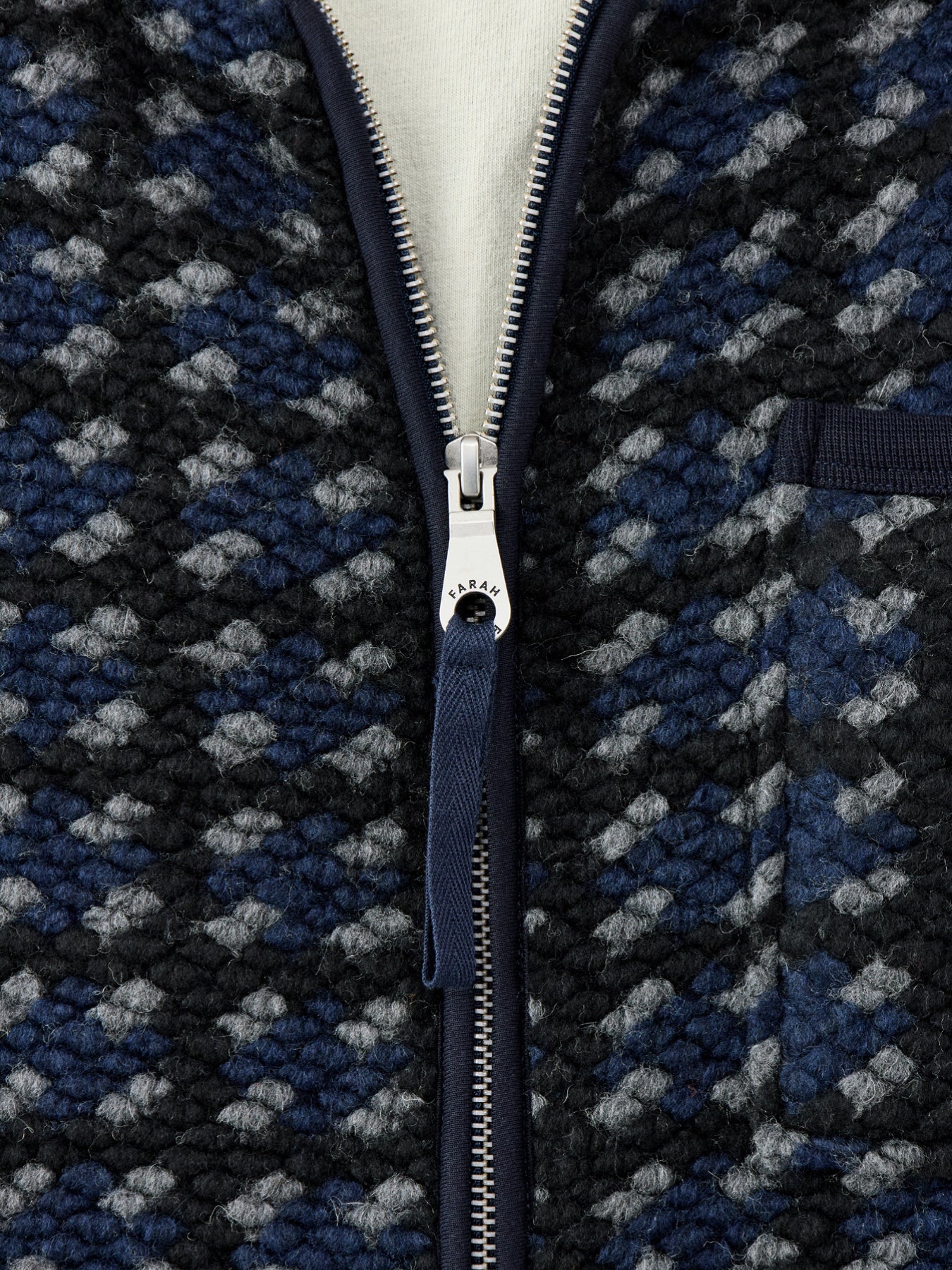 Danby Zip Sweatshirt Navy - Image 3