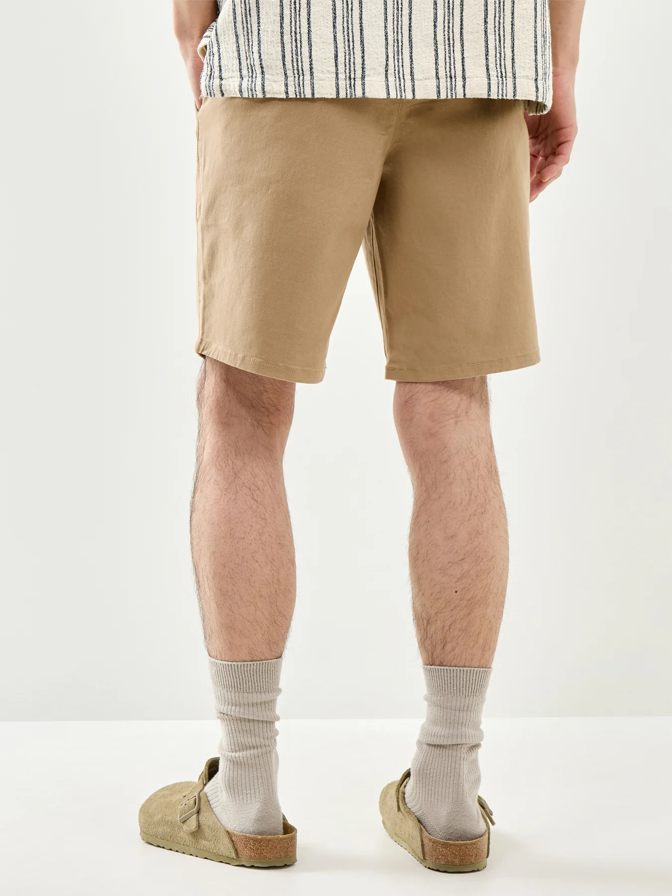 Twill Shorts Beige - Image 5