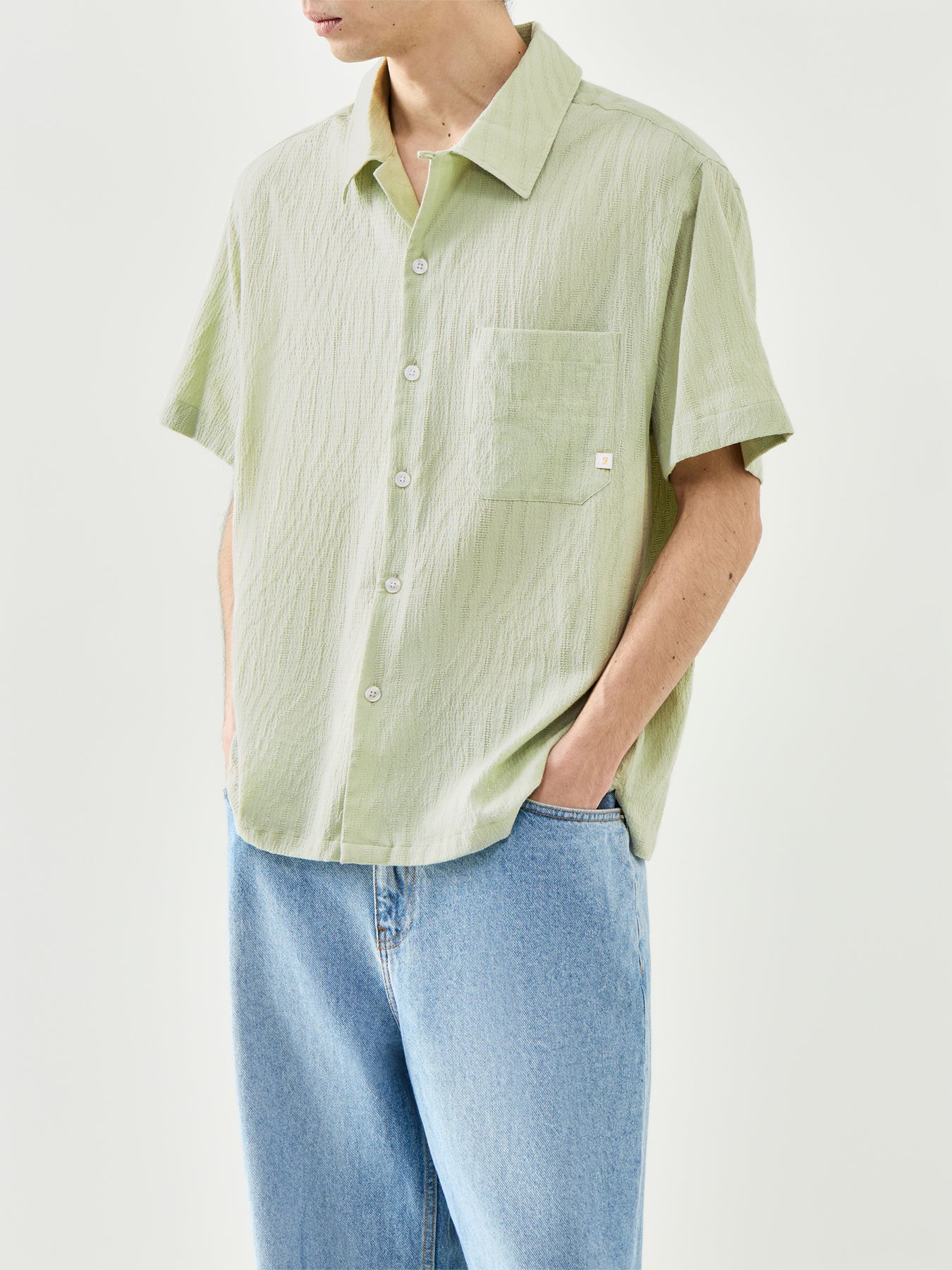 Short Sleeve Shirt Green - Image 4