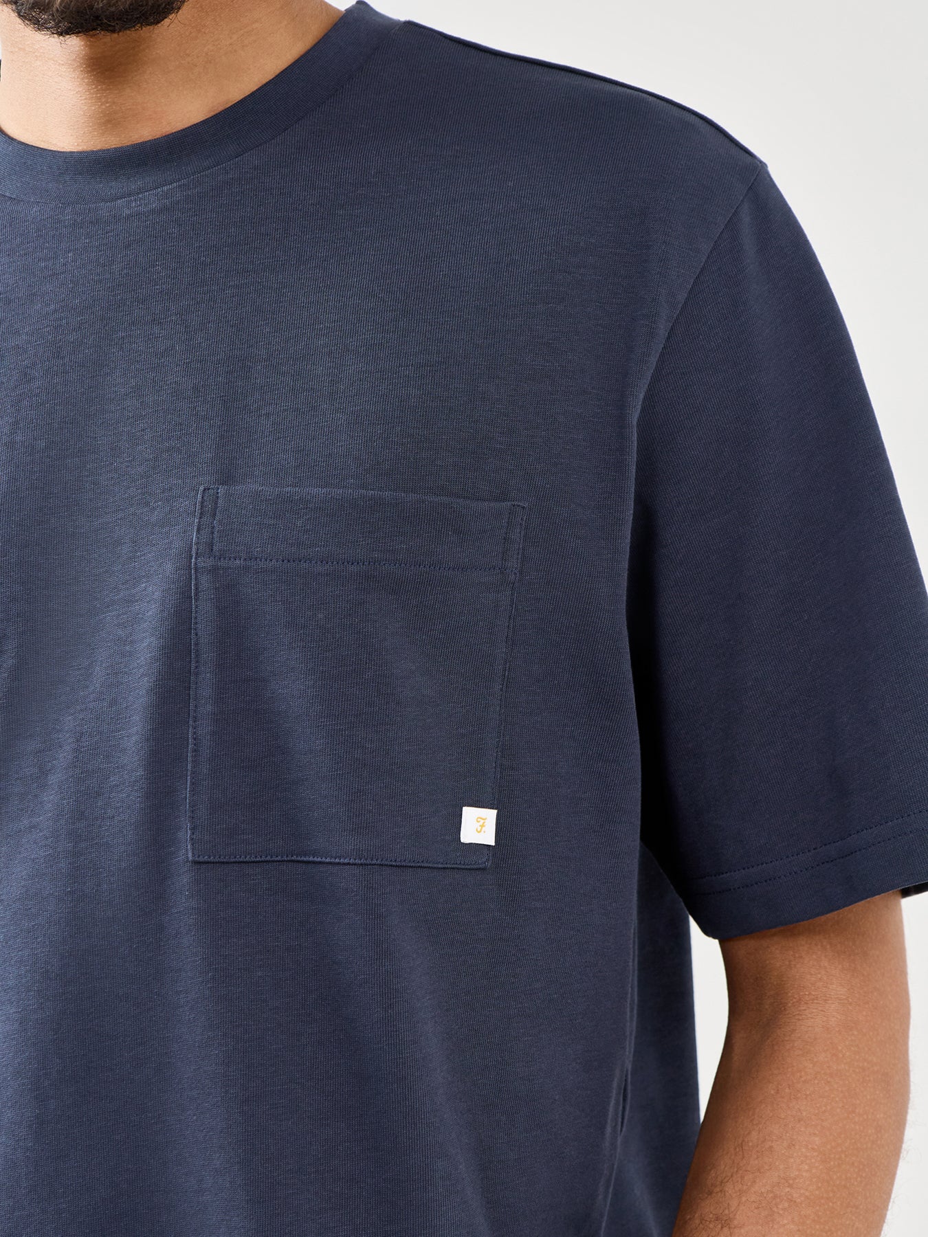 Stacy Box Pocket T-Shirt Navy - Image 3