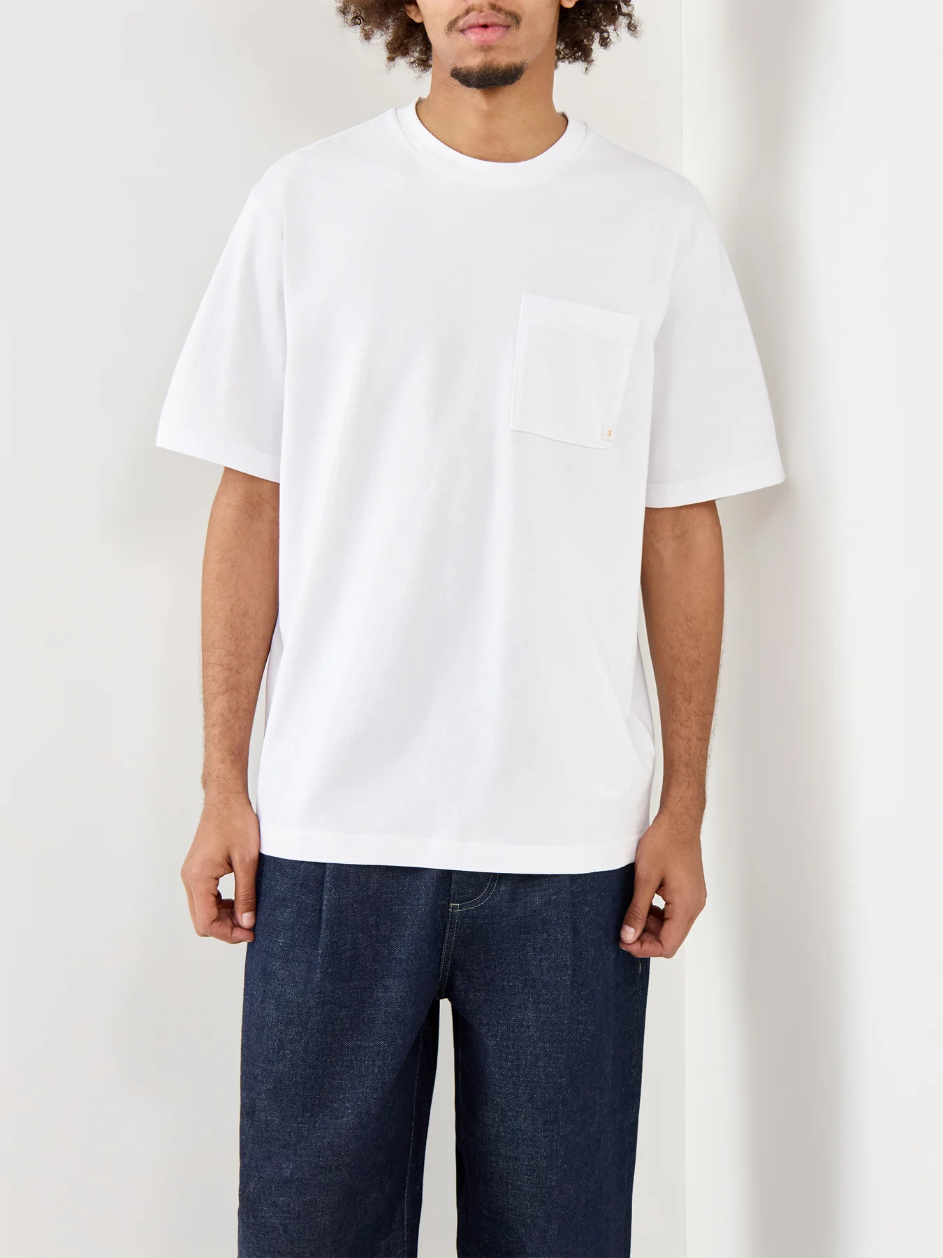 Box Pocket Organic Cotton T-Shirt White - Image 4