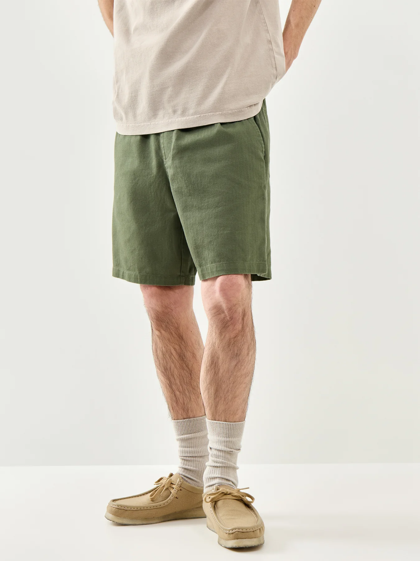 Drawstring Shorts Green - Image 4
