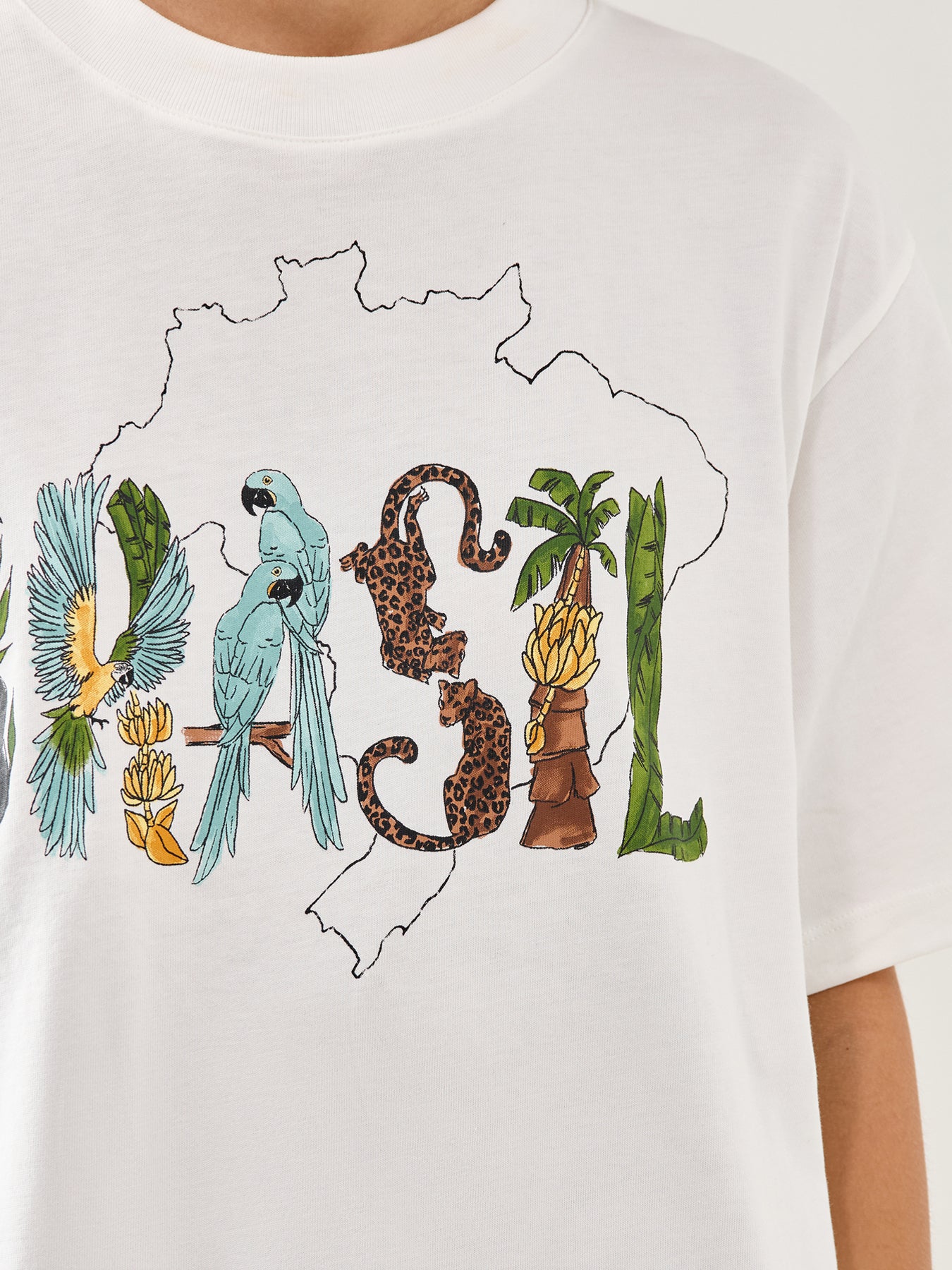 Brasil Relaxed Graphic T-Shirt Multi - Image 3