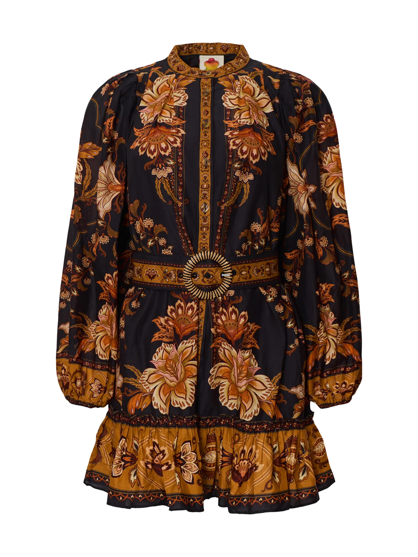 Majestic Garden Printed Mini Dress Multi
