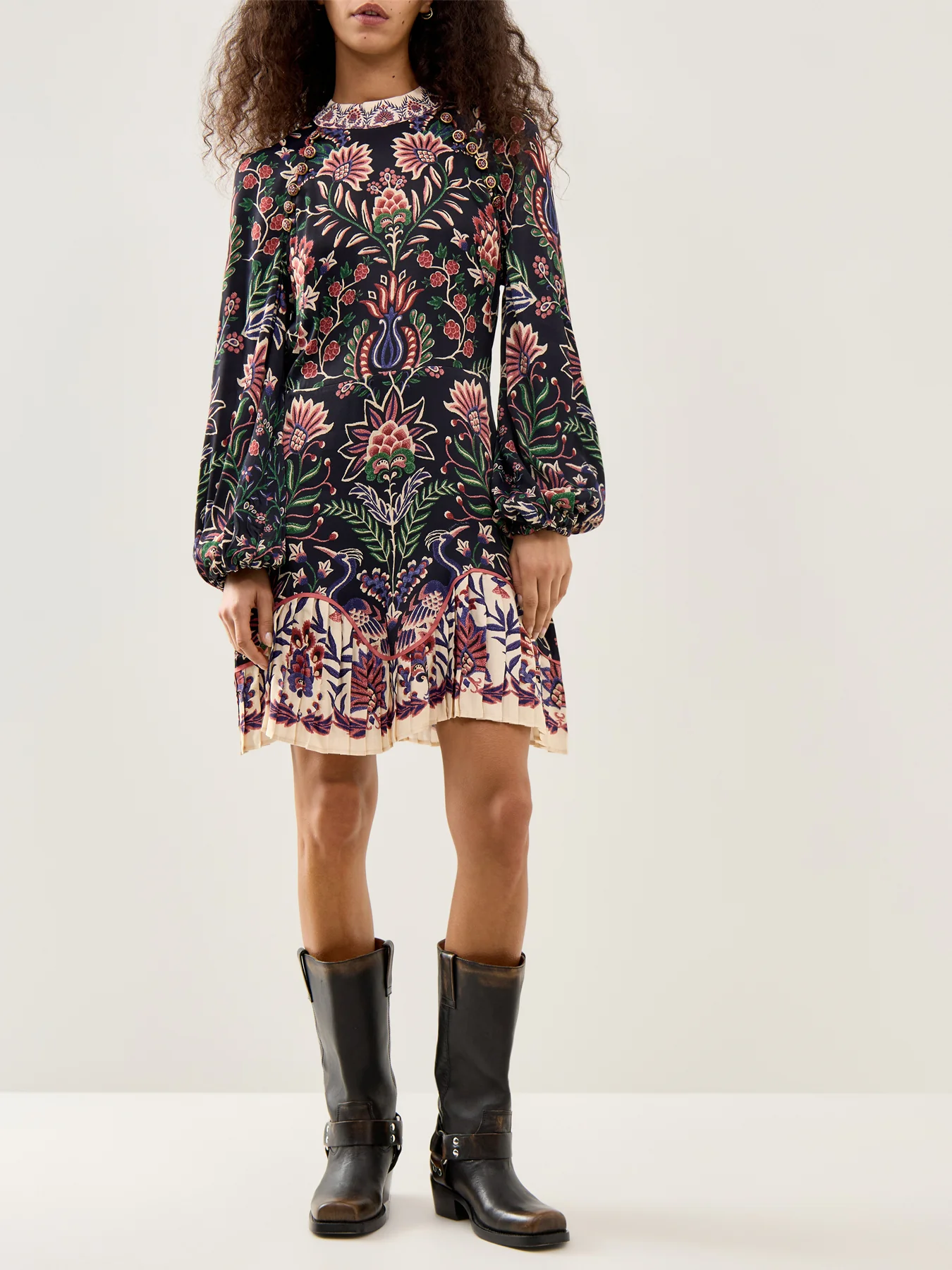 Garden Mini Dress Black - Image 2
