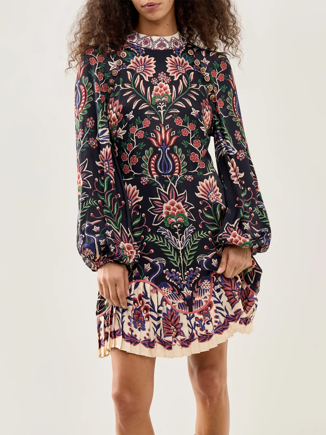 Garden Mini Dress Black - Image 4