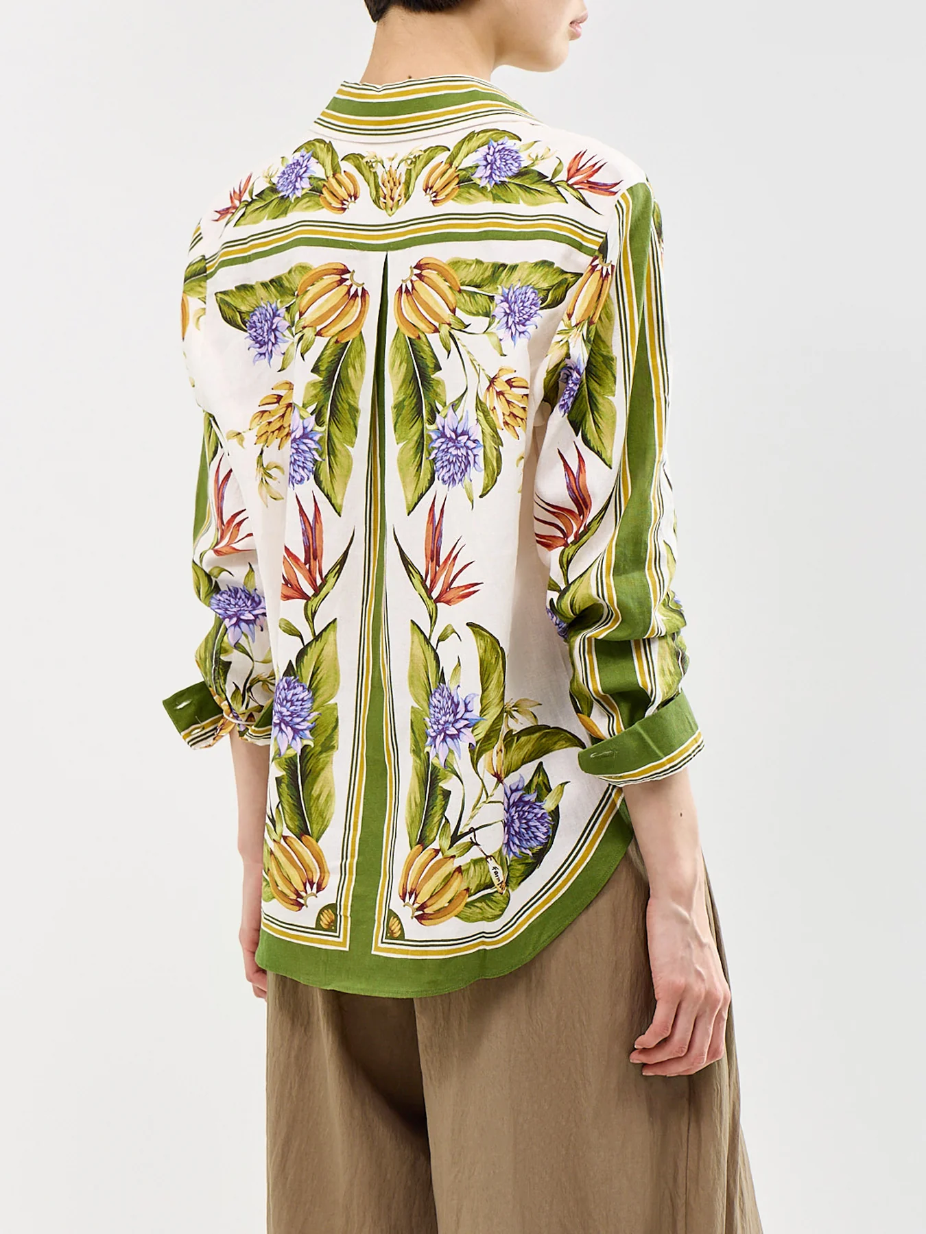 Tropical Scarf Sand Shirt Multi - Image 5