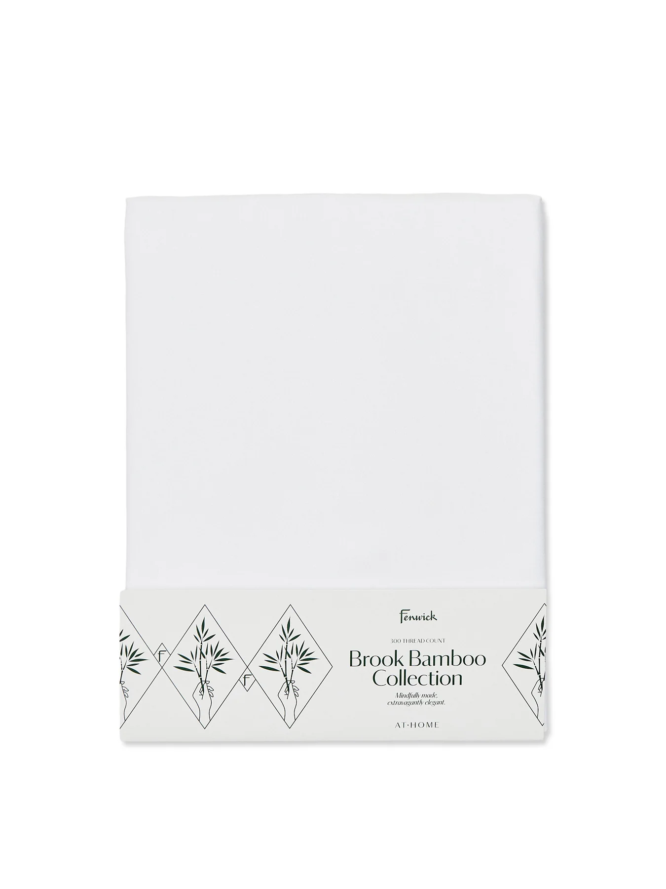 Brook Duvet Cover Double White