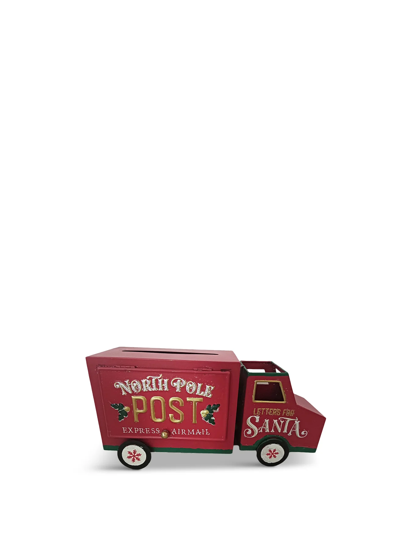 North Pole Post Van Money Box