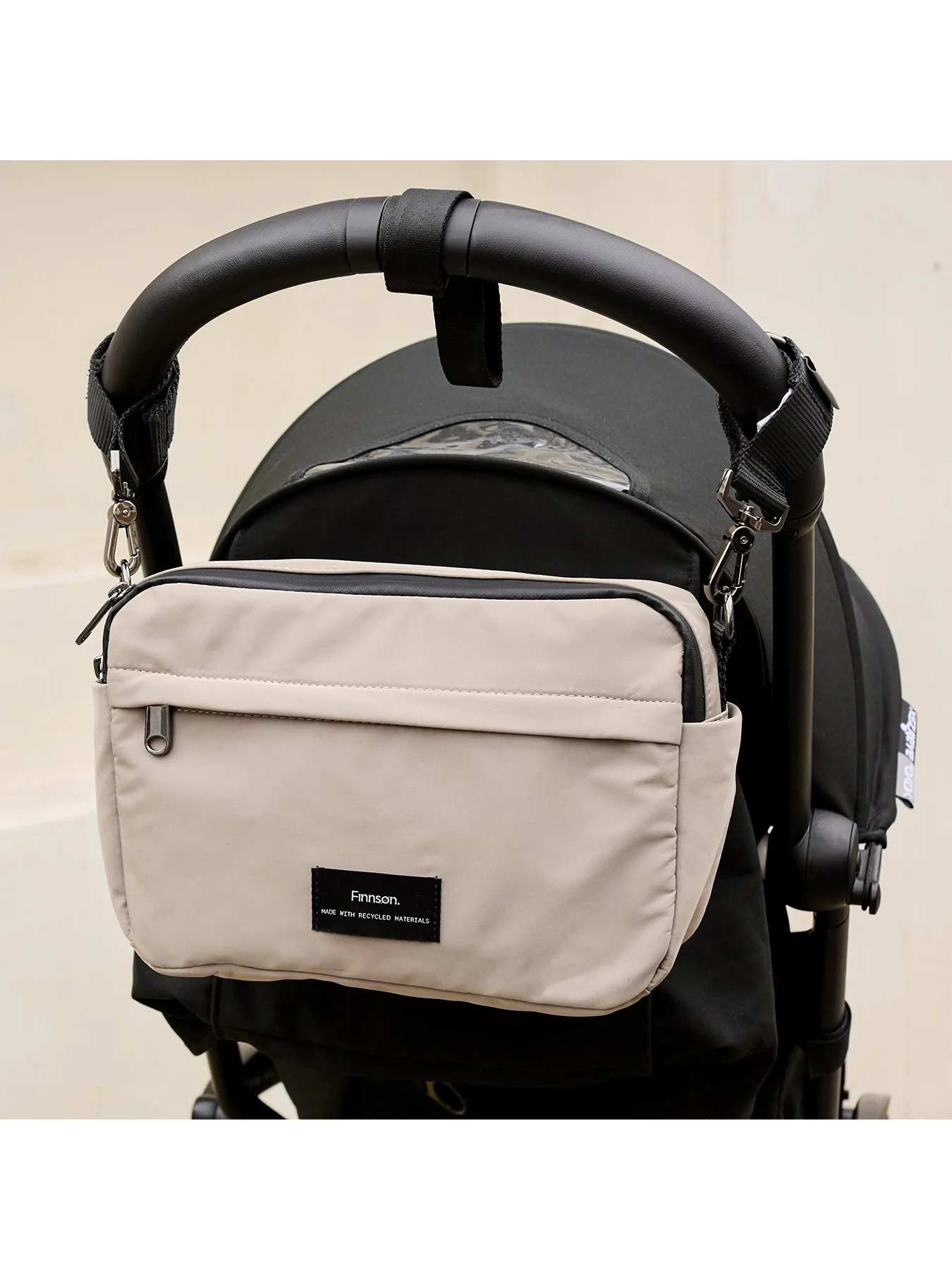 Frida Eco Stroller Organiser Beige - Image 3