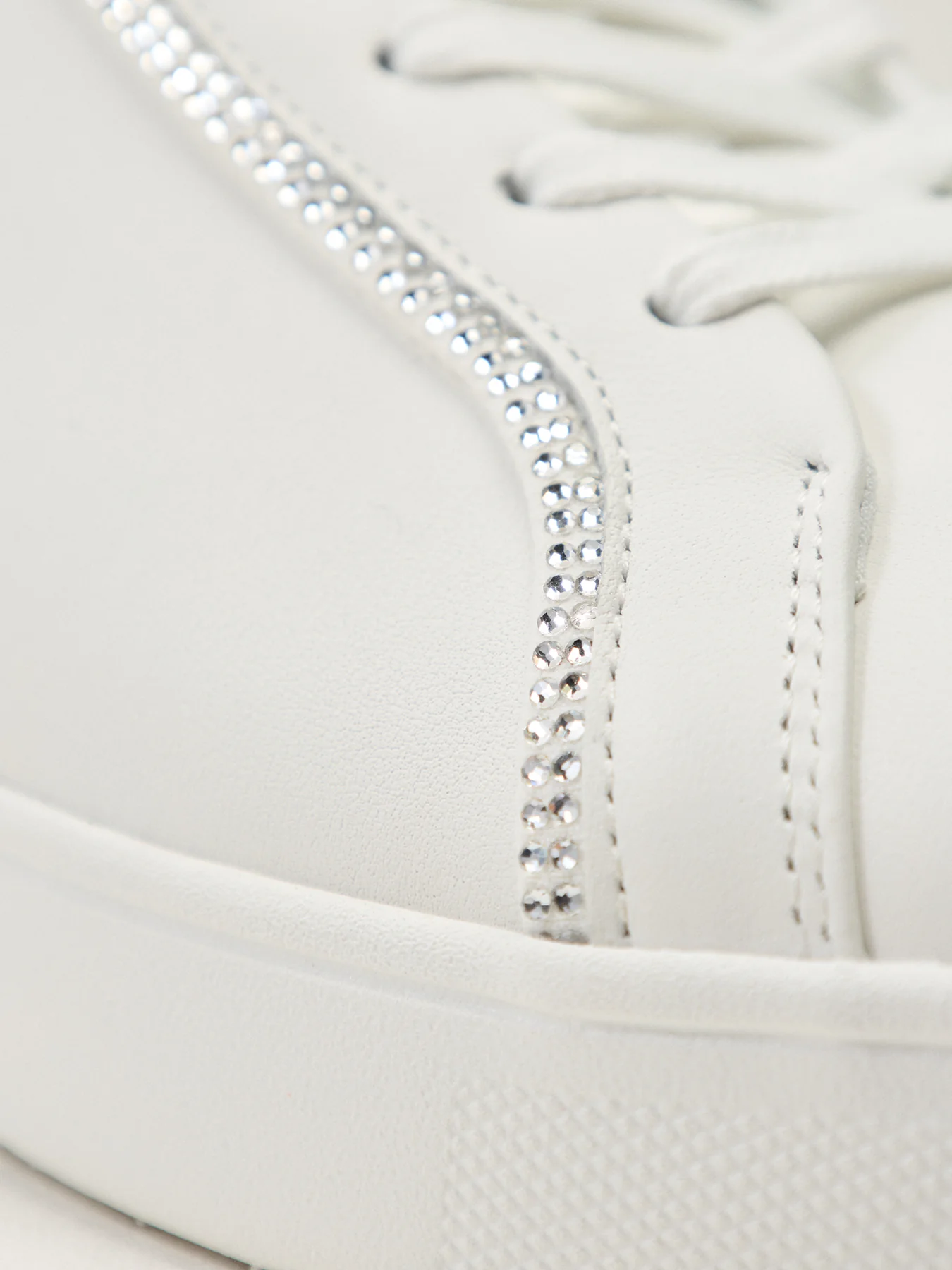 Rally Crystal-Trim Leather Sneakers - Image 3