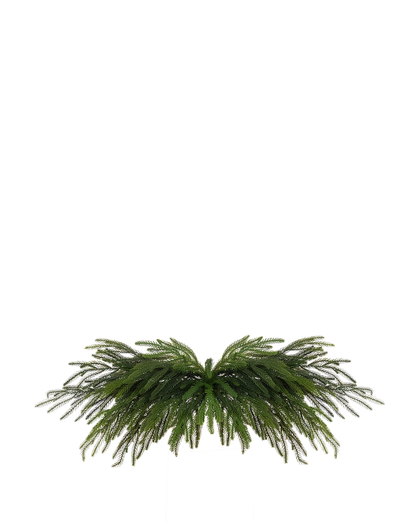 Waxed Pine Christmas Decoration 97cm
