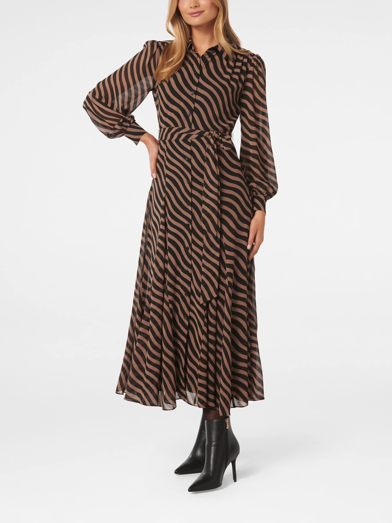 Fiona Godet Shirt Midi Dress - Image 5