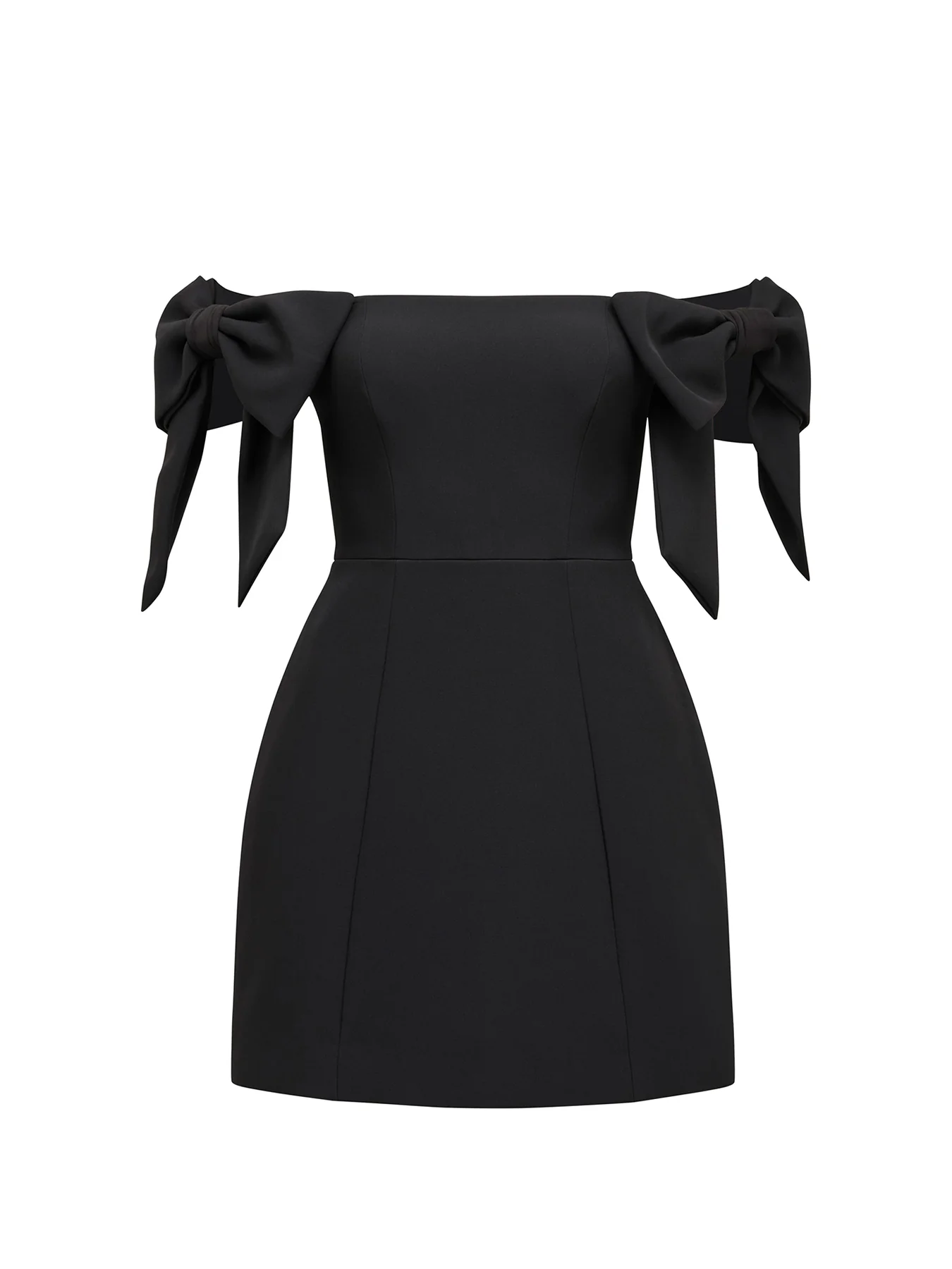 Adalyn Mini Bow Dress Black