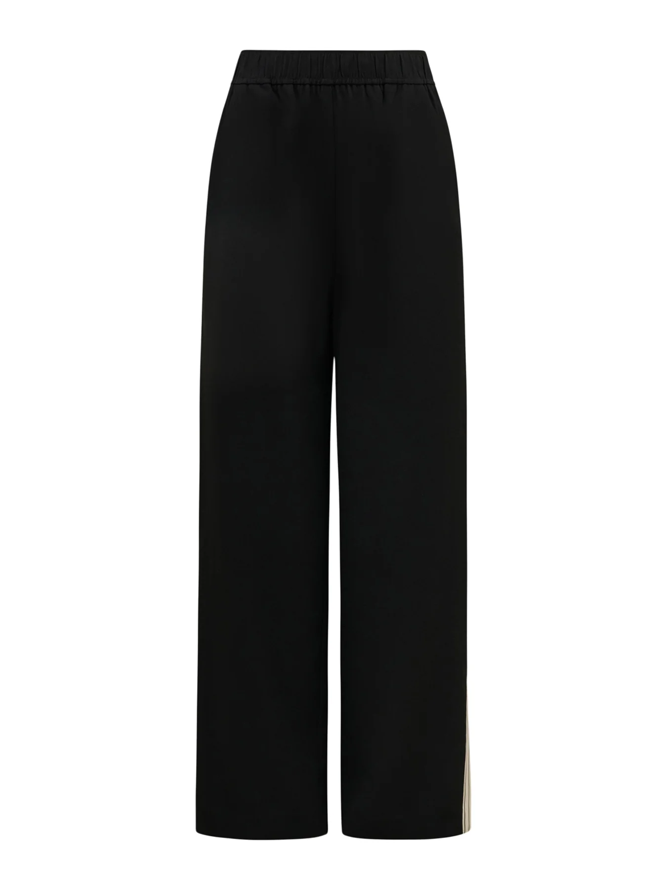 Aleyna Side Stripe Wide Leg Pants Black