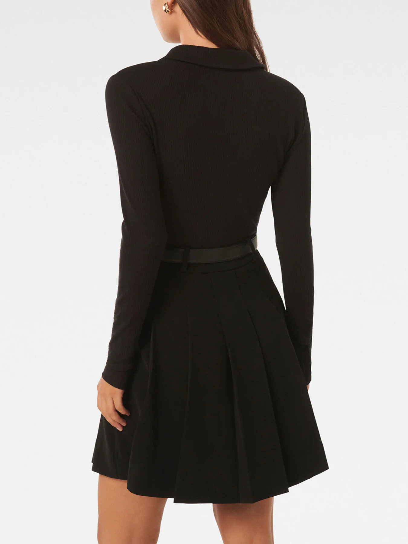 Eliana Pleated Skirt Mini Dress - Image 3