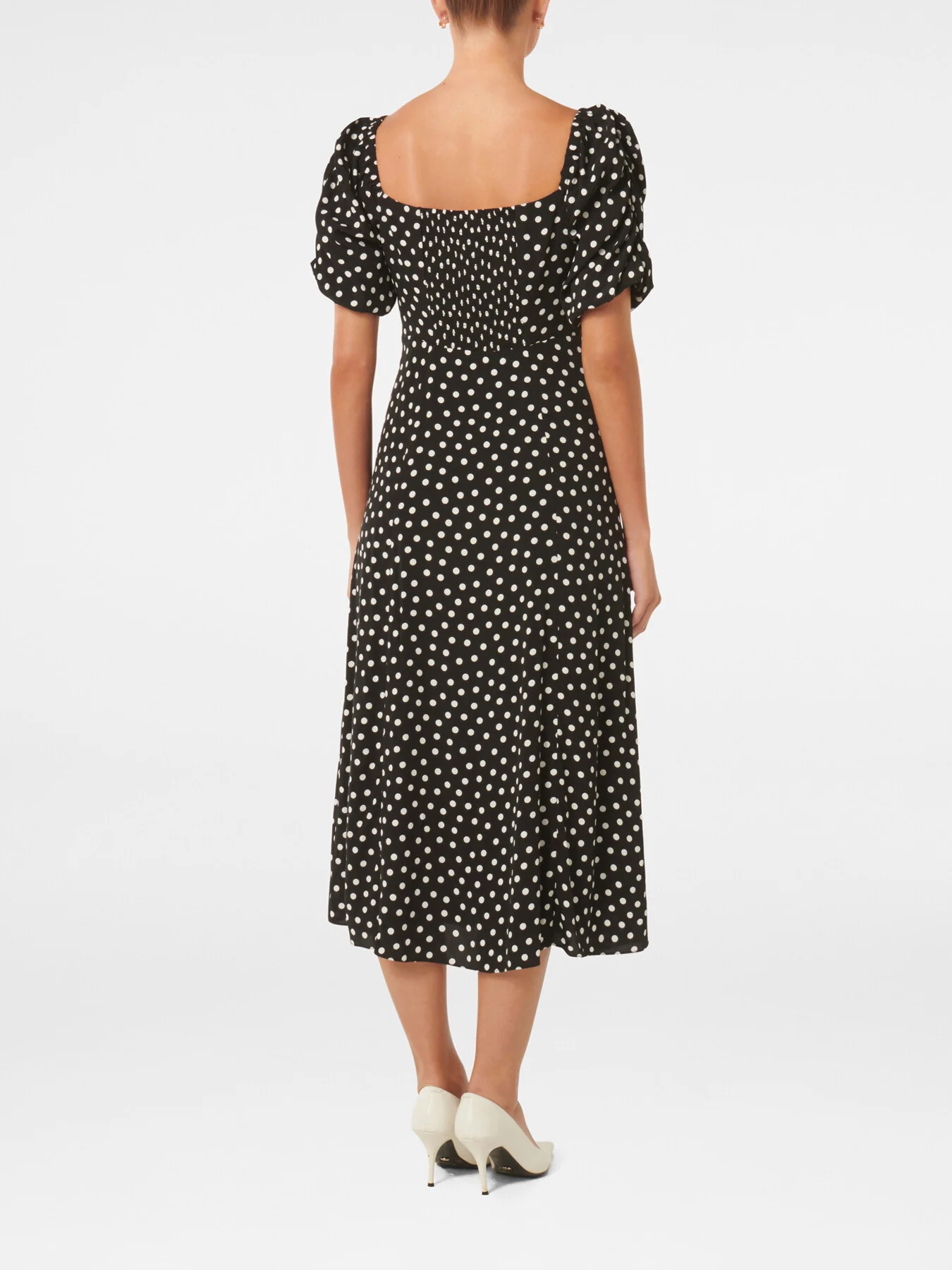 Hailee Puff Sleeves Midi Dress - Image 3