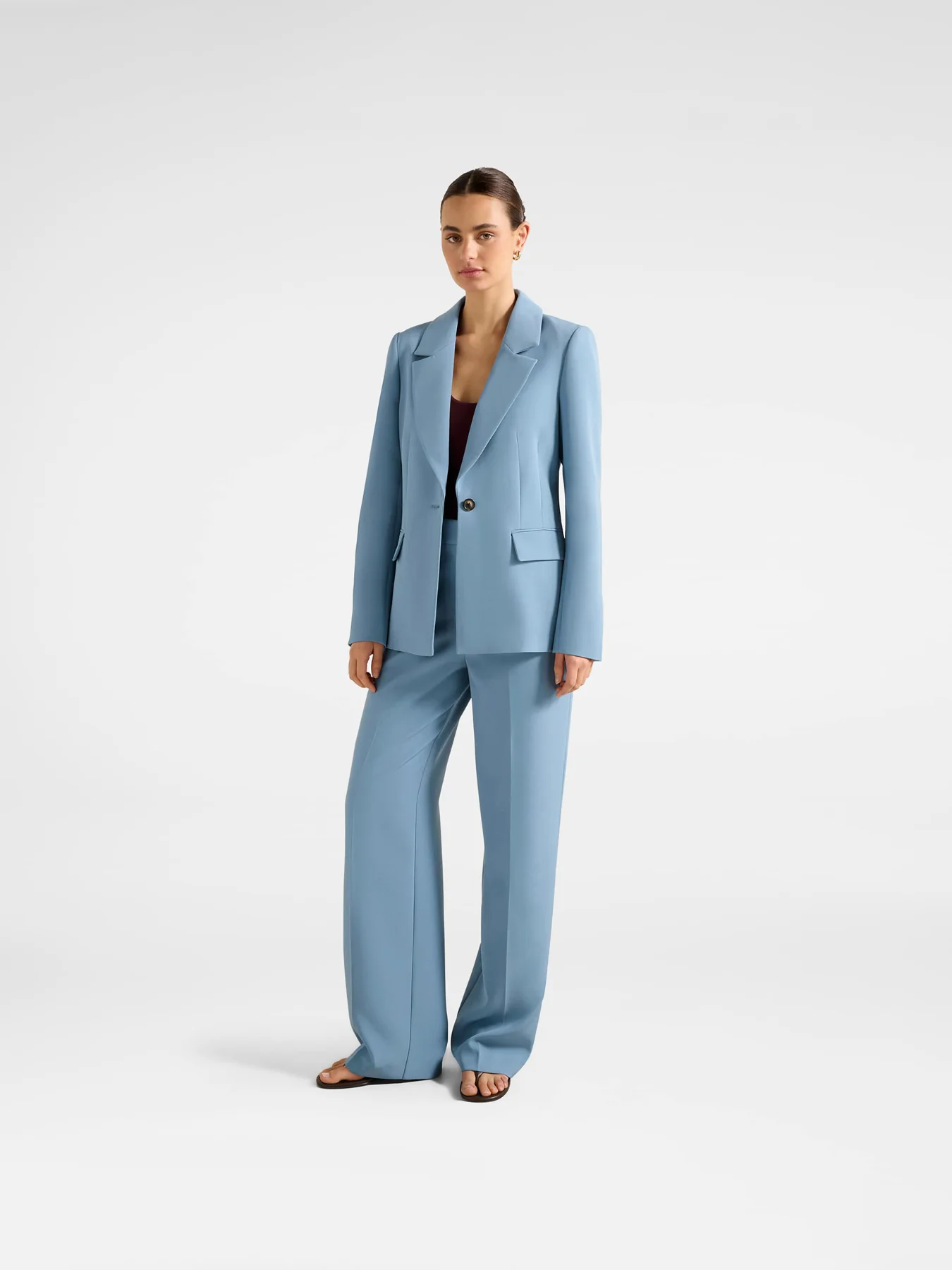 Ariel Straight Leg Pants Blue - Image 2