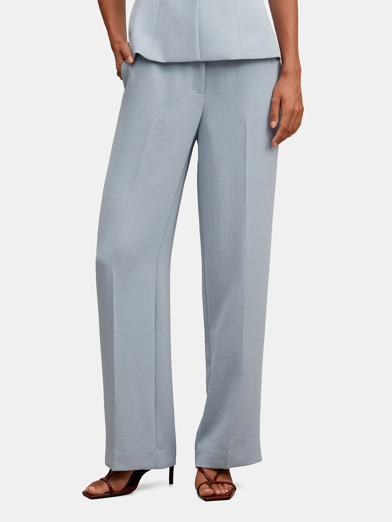 Dani Straight Leg Trousers Blue - Image 4