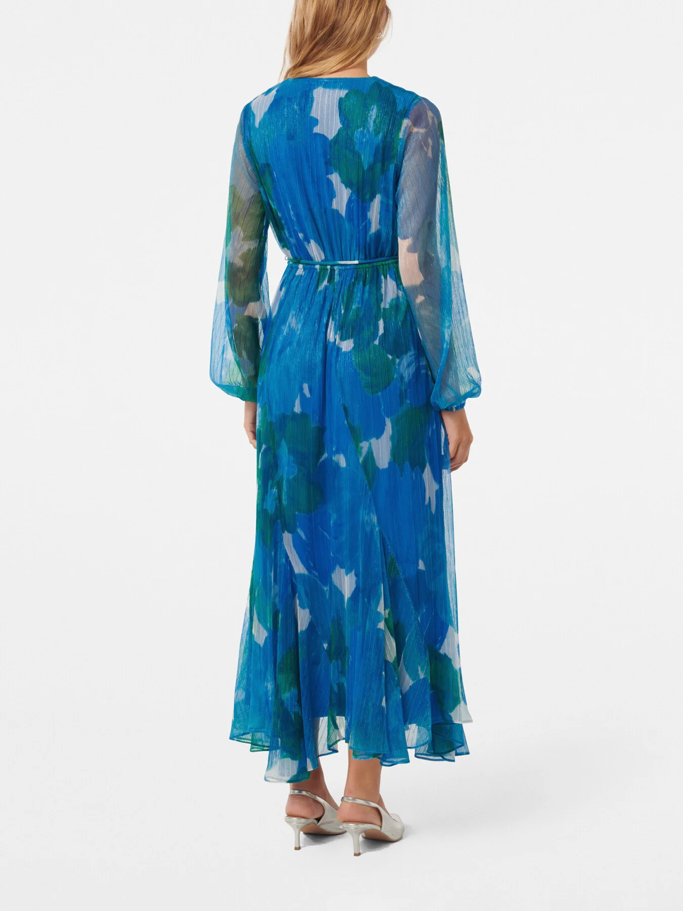 August Printed Plisse Midi Dress - Image 3