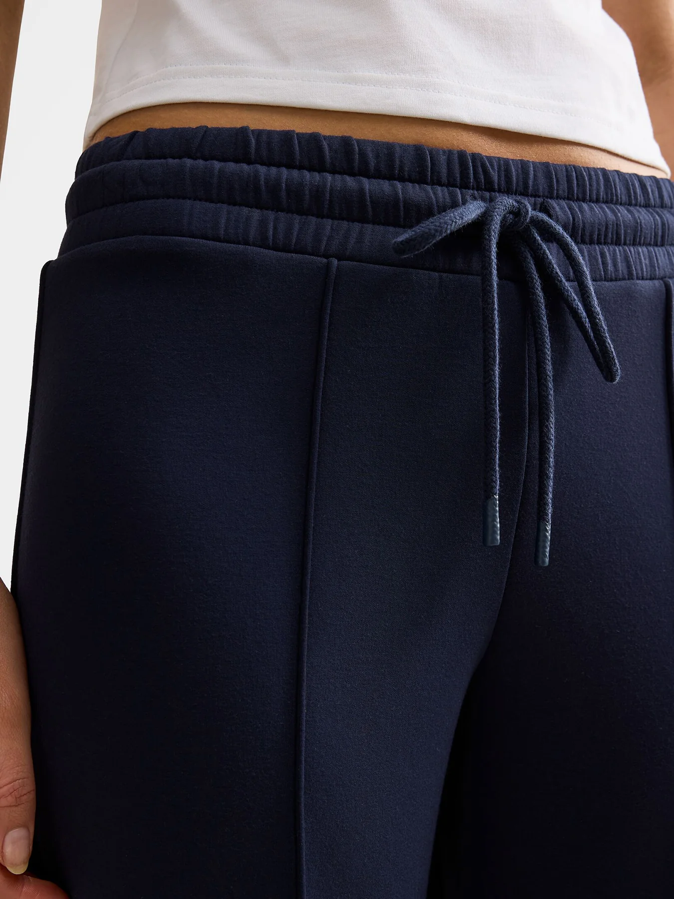Tiana Wide Leg Track Pants Navy - Image 3
