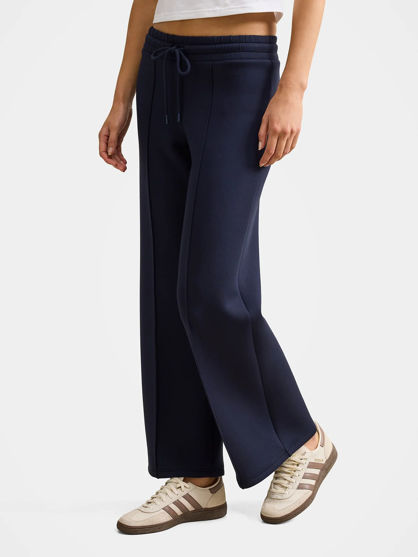 Tiana Wide Leg Track Pants Navy - Image 4