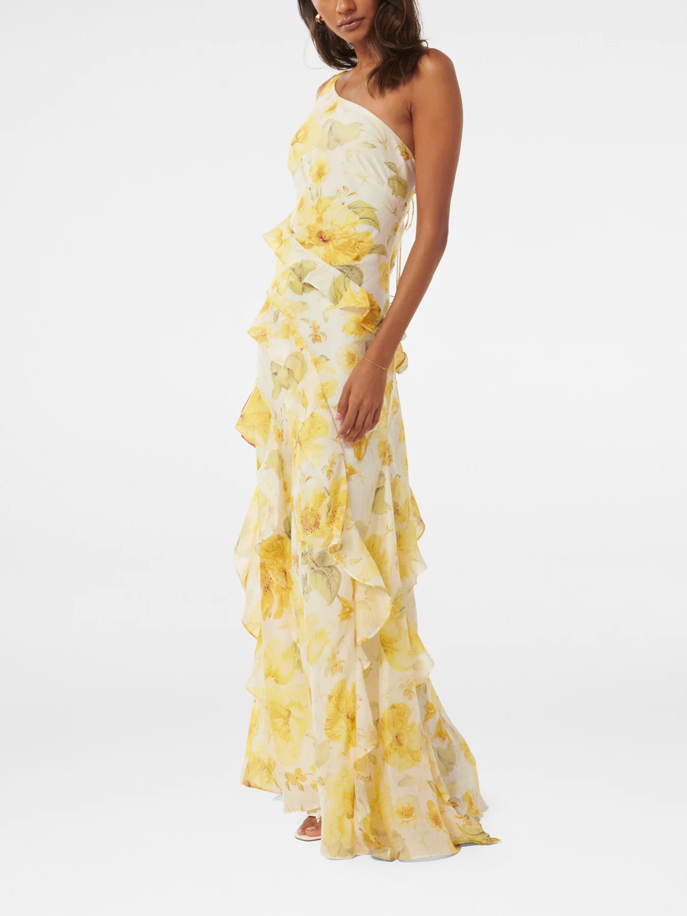 Belle Petite One Shoulder Gown - Image 5