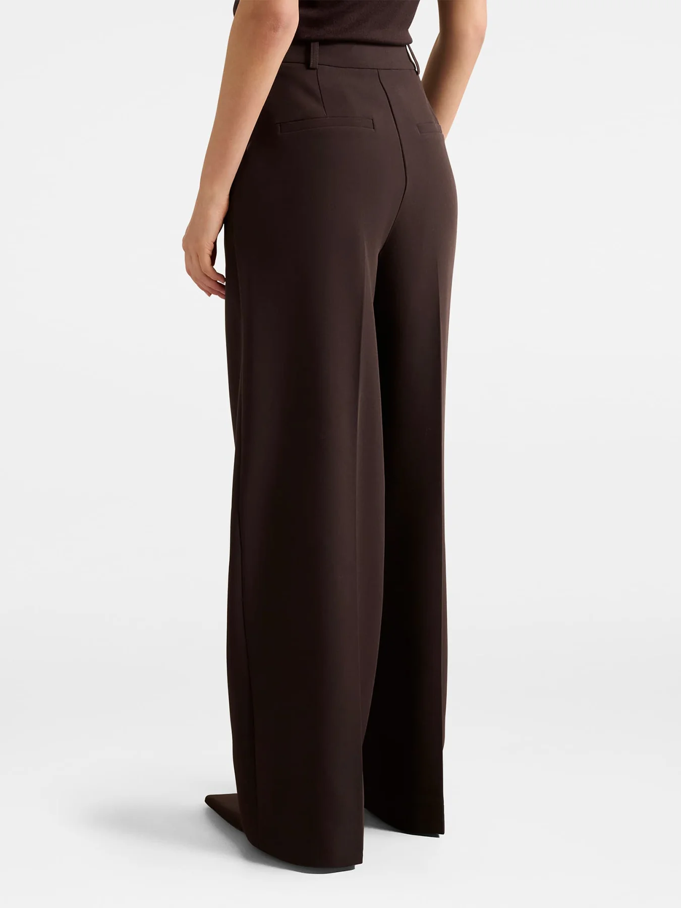 Briony Wide Leg Pants Brown - Image 3