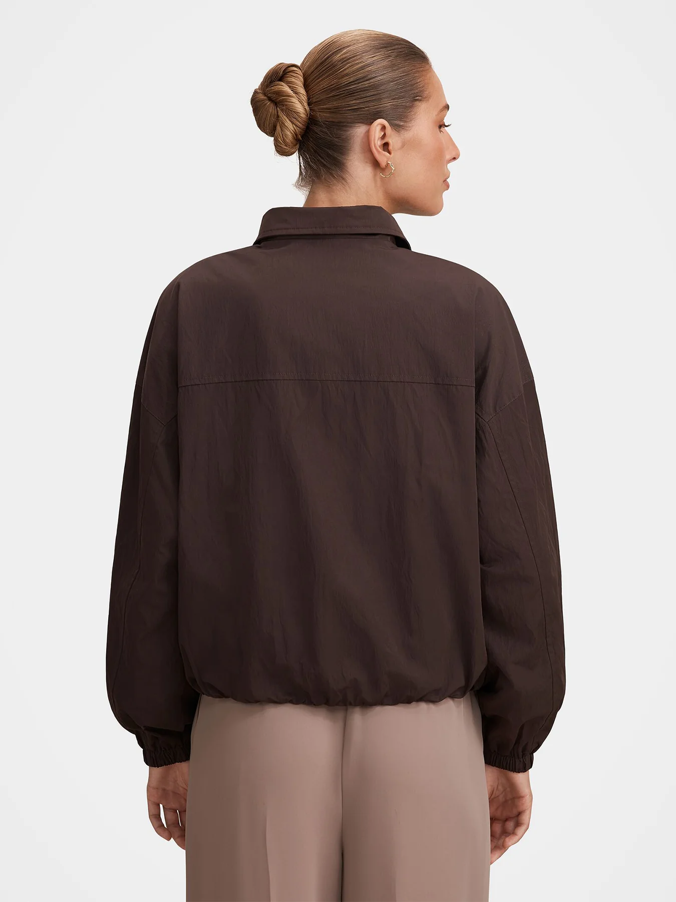 Eliza Windbreaker Jacket Brown - Image 5