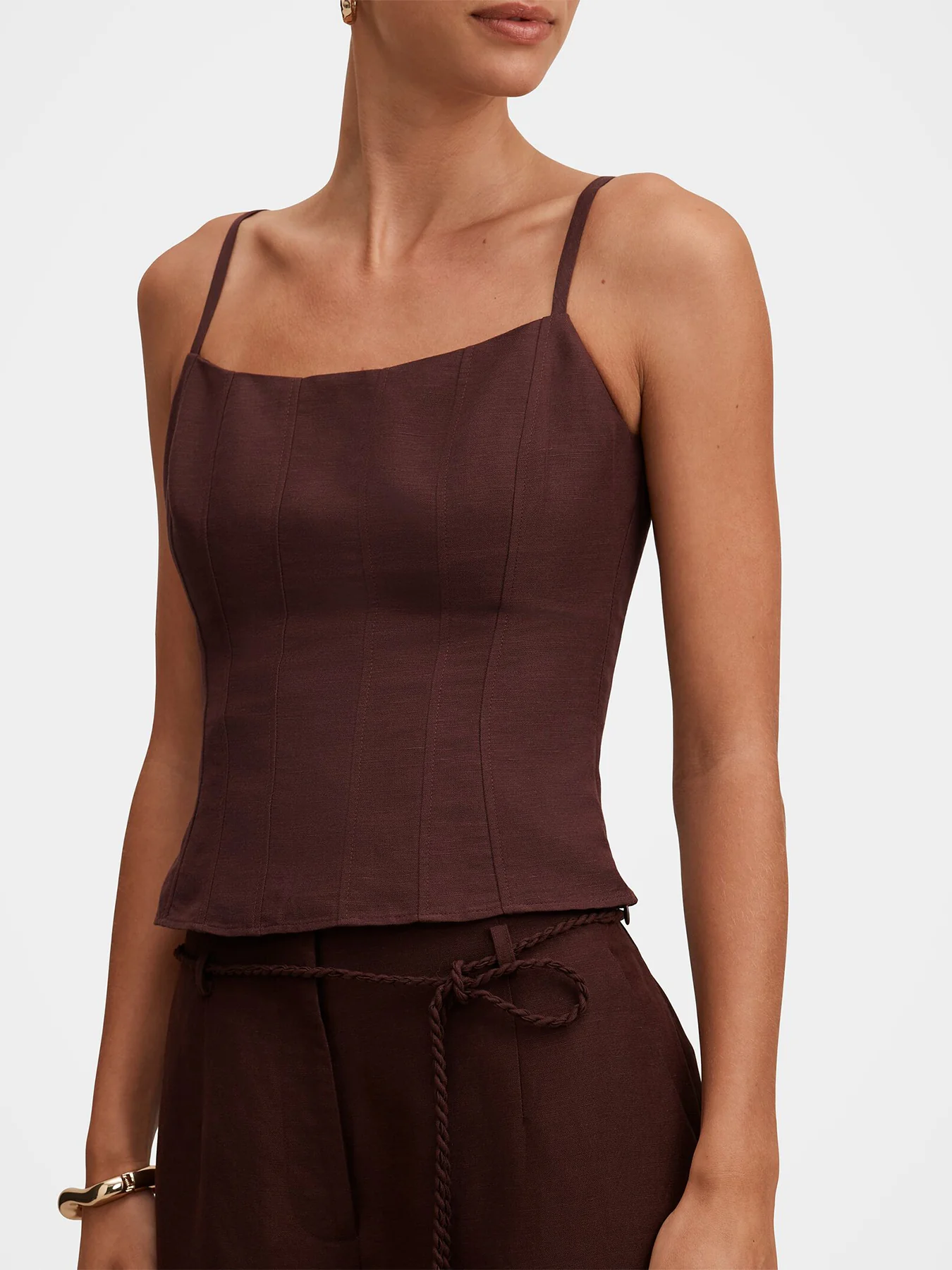 River Corset Top Brown - Image 5