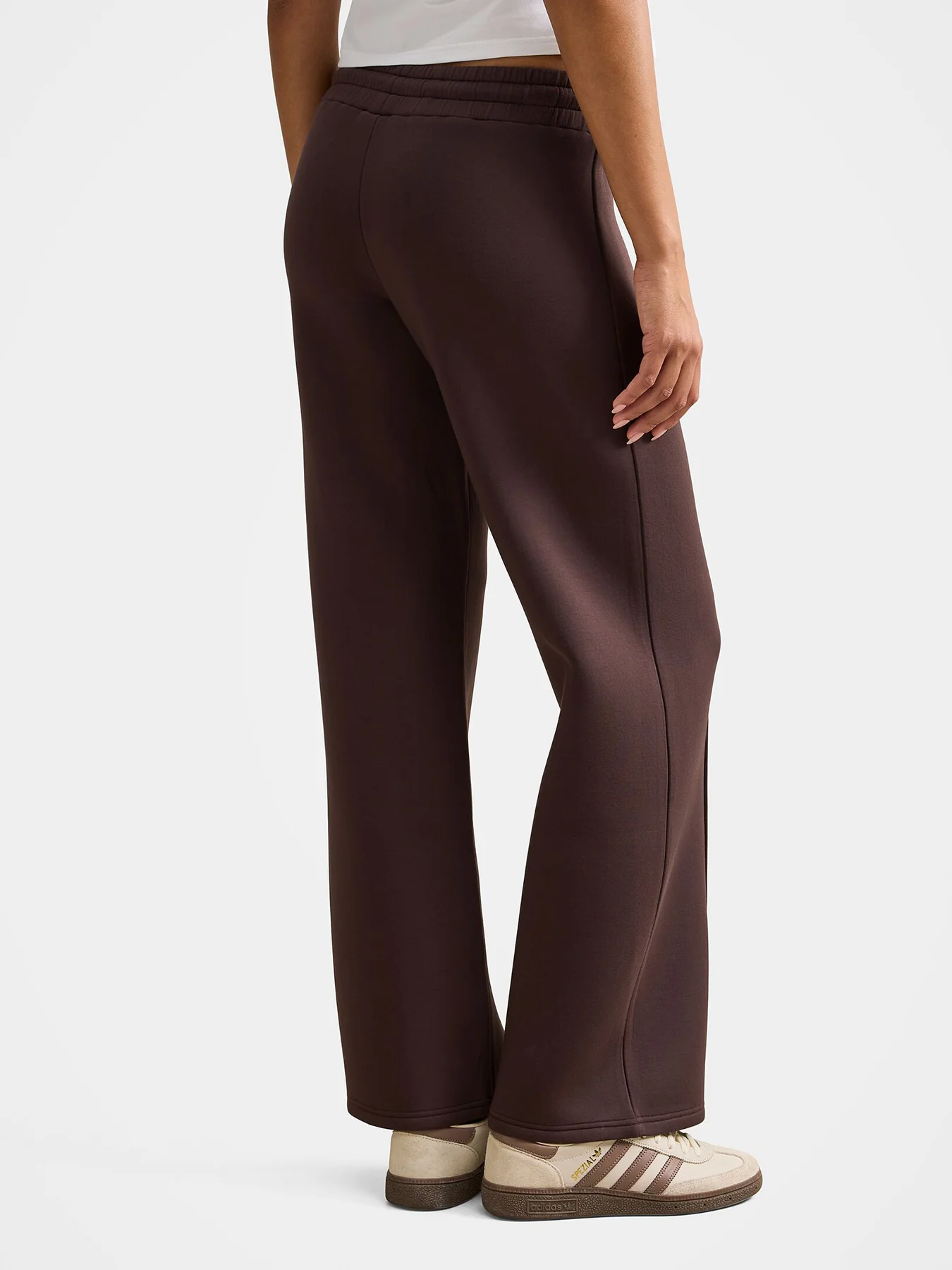 Tiana Wide Leg Track Pants Dark Chocolate - Image 5