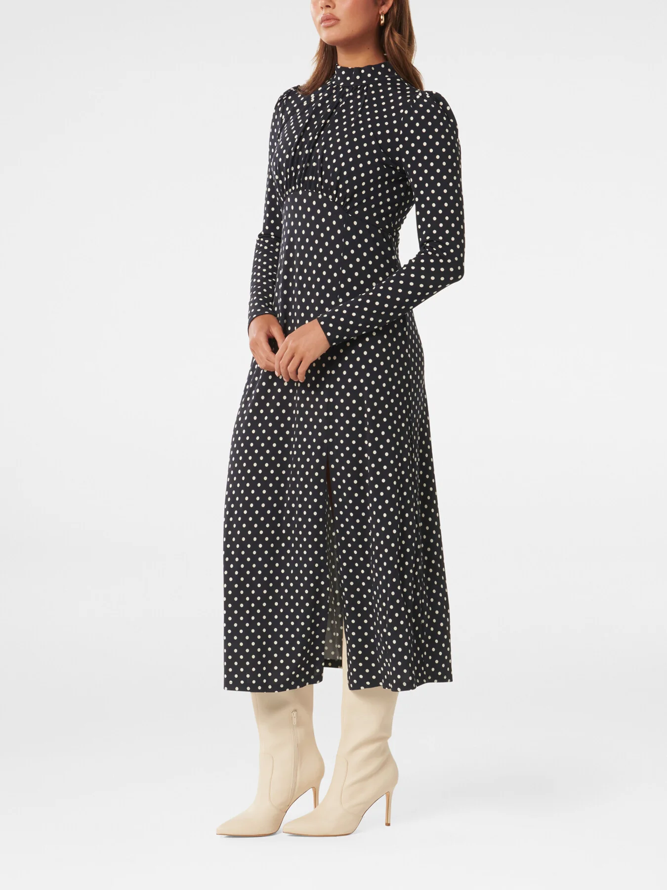 Dawson High Neck Midi Dress - Image 5
