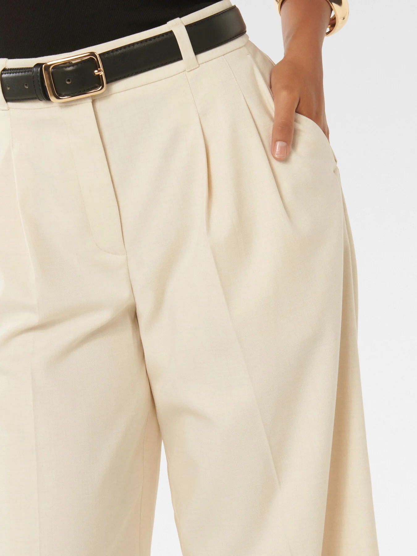 Edweena Petite Belted Wide Leg Pants - Image 5