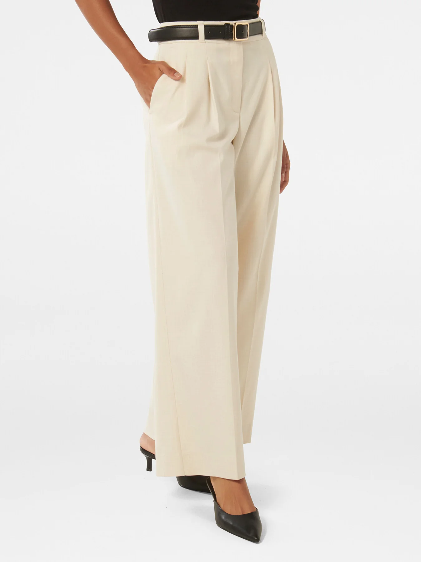 Edweena Petite Belted Wide Leg Pants - Image 6