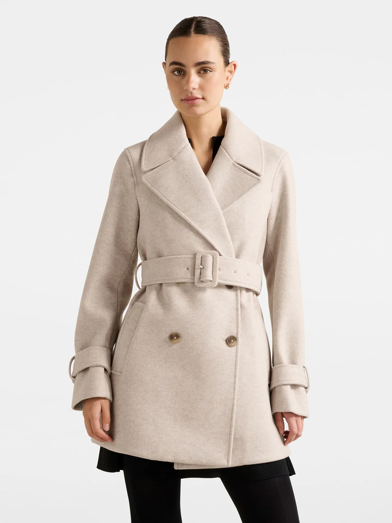 Belle Short Wrap Coat - Image 4