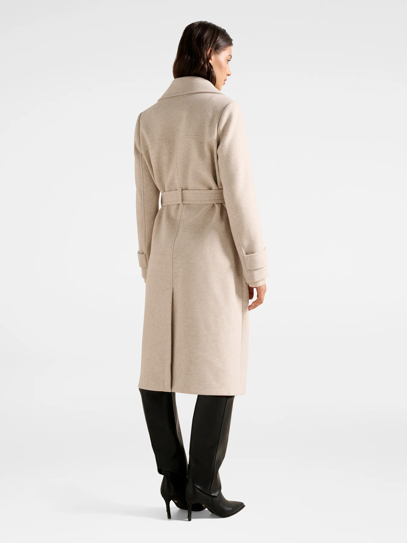 Cara Double Breasted Wrap Coat - Image 4