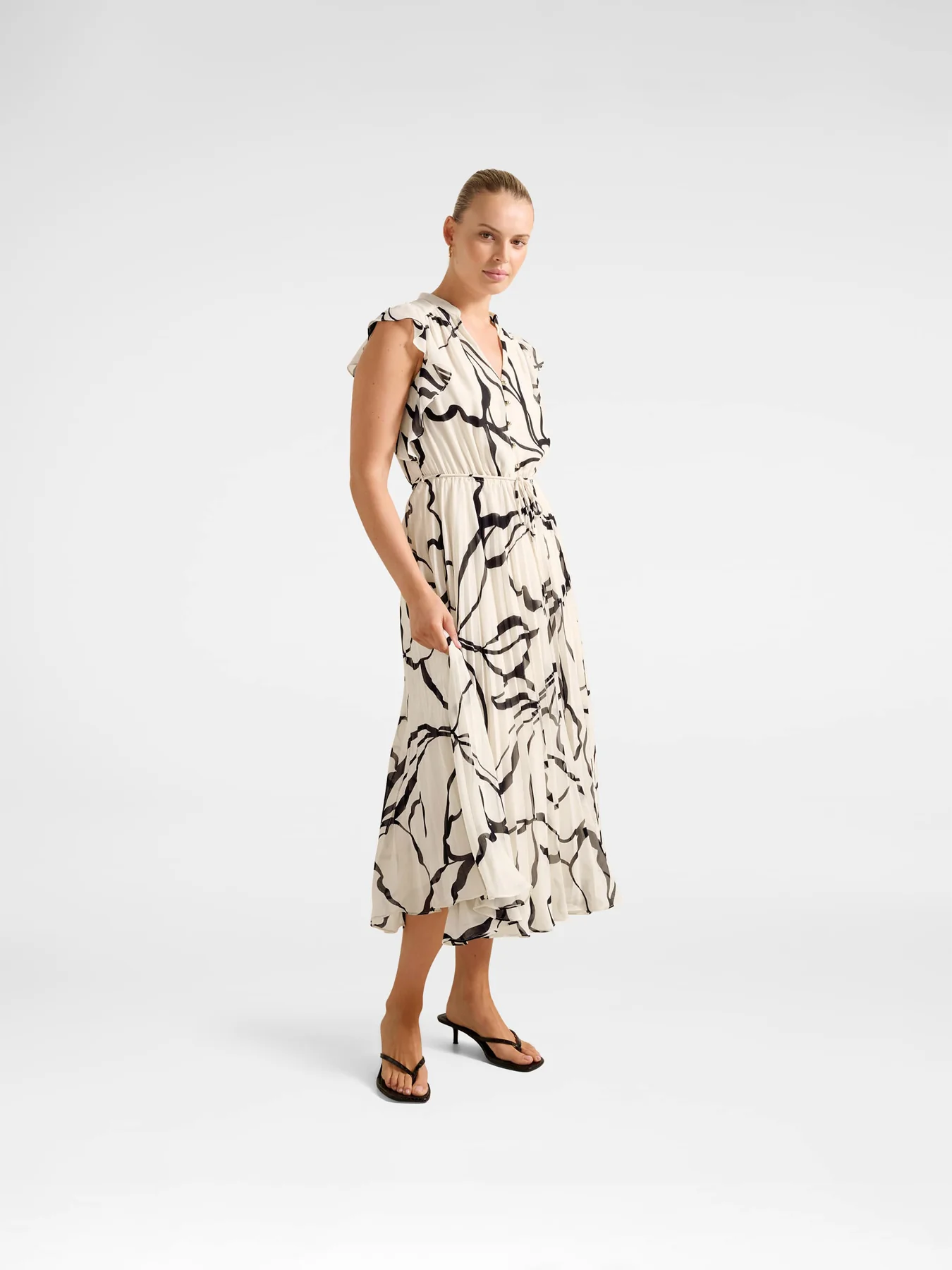 Morgan Pleated Midi Dress - Image 2